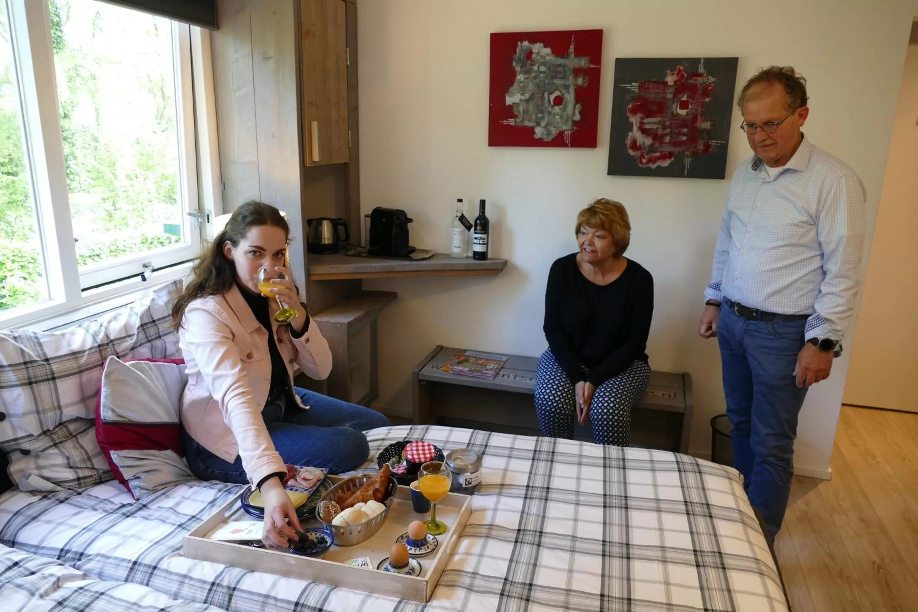 Breakfast, Guests in B&B OpdeParkkamp met laadpaal voor elektrische auto's