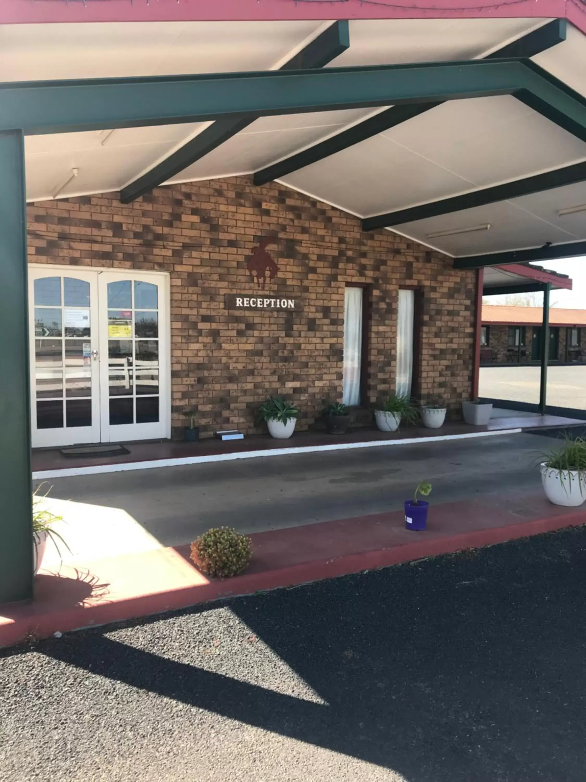 Lobby or reception, Swimming Pool in Stockman Motor Inn