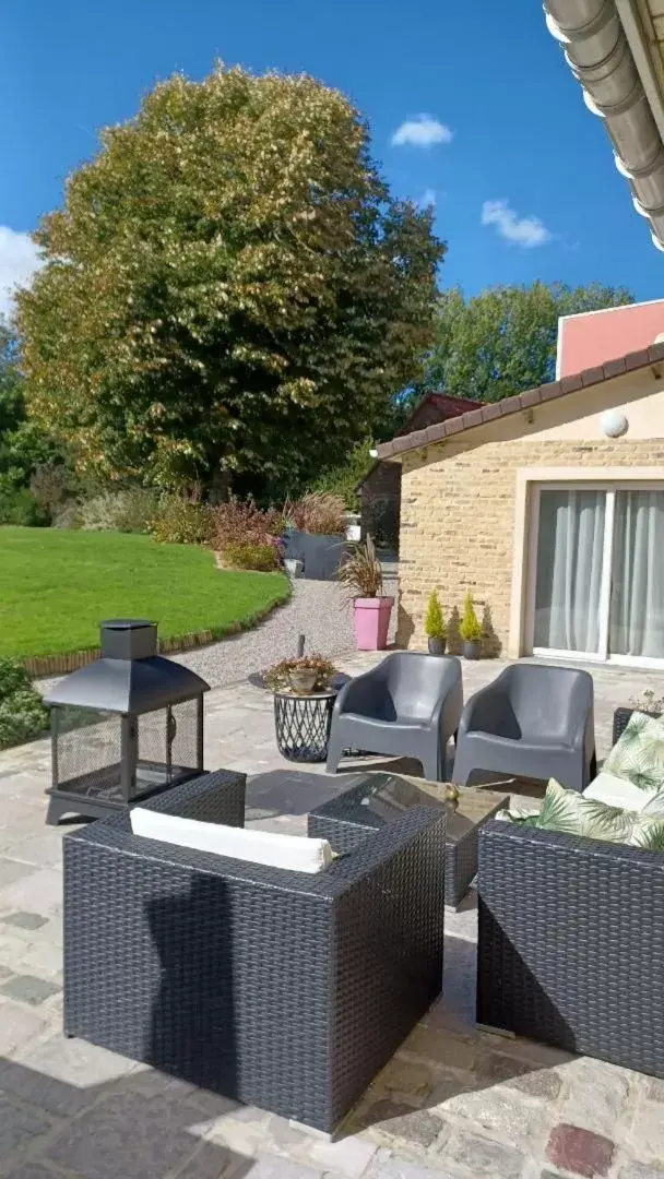 Patio/Outdoor Area in Le Mas de la Rocherie Chambre d'hôtes "Référence"