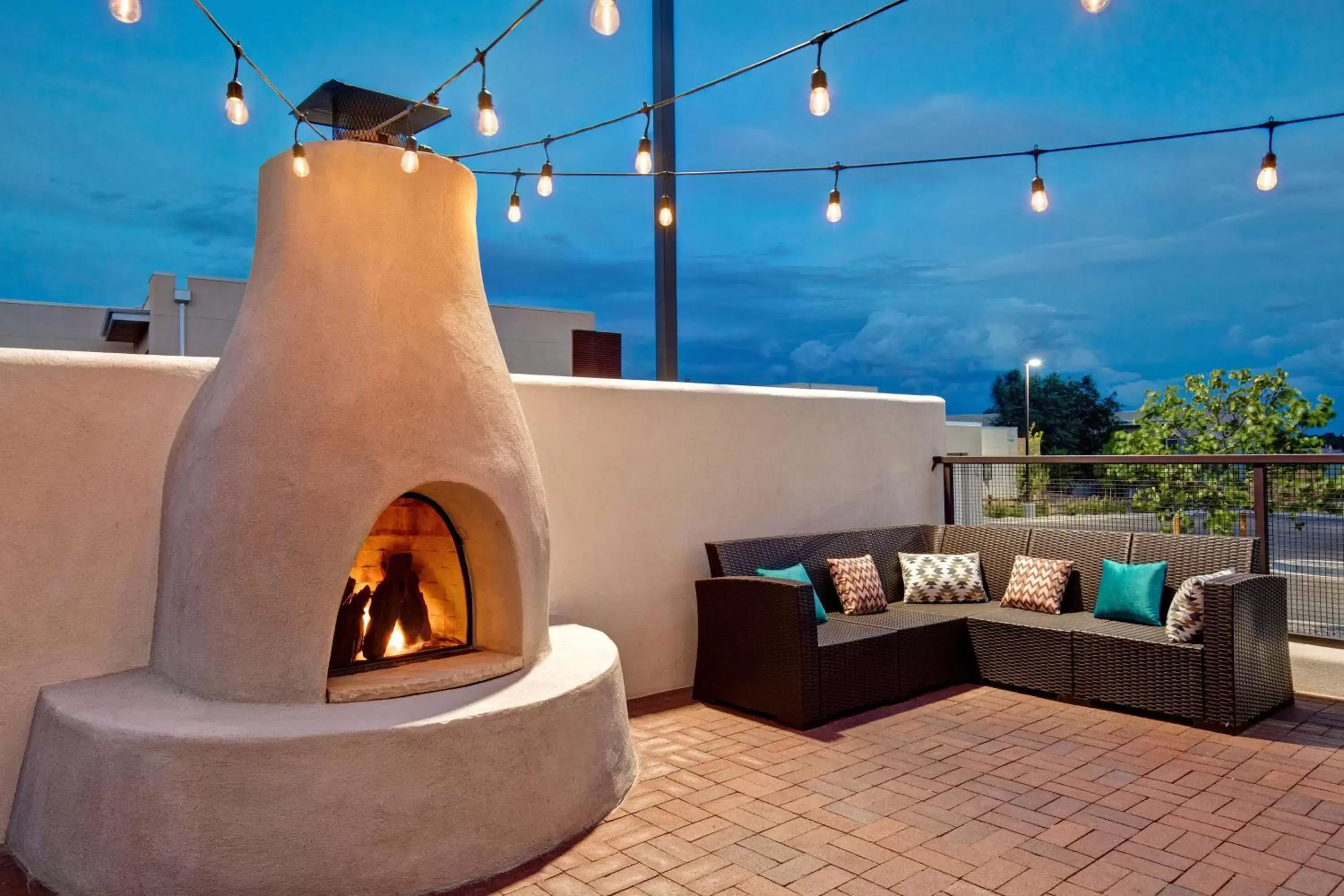 Patio in Hampton Inn Santa Fe South, NM