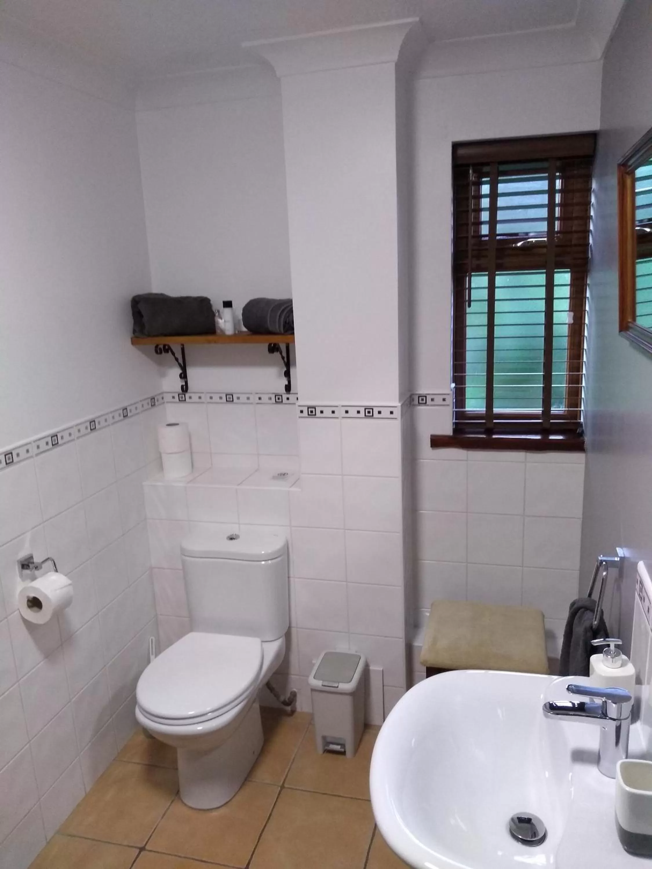 Toilet in Highfields Holidays bed & breakfast