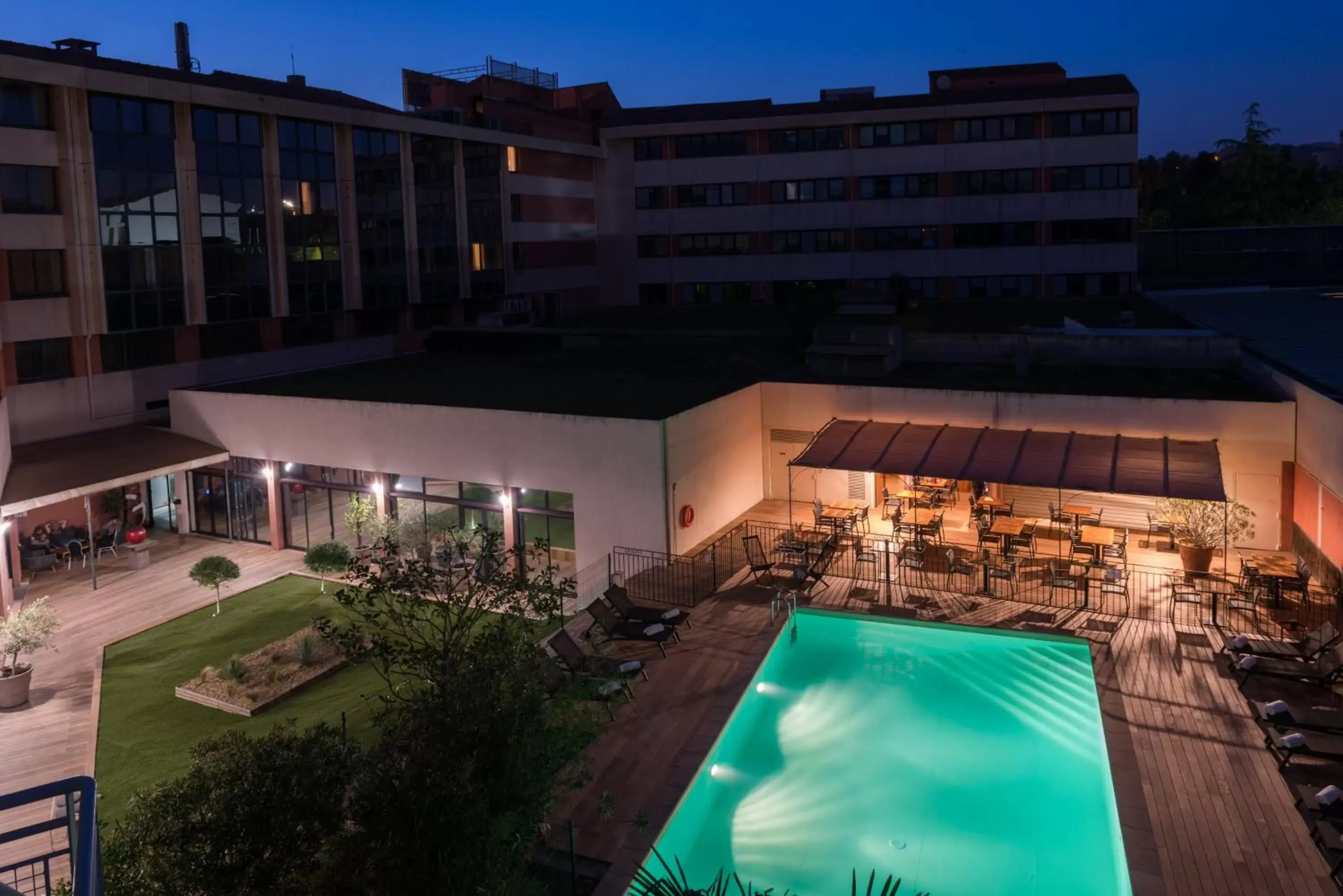 Bird's eye view, Pool View in Best Western Le Galice Centre Ville