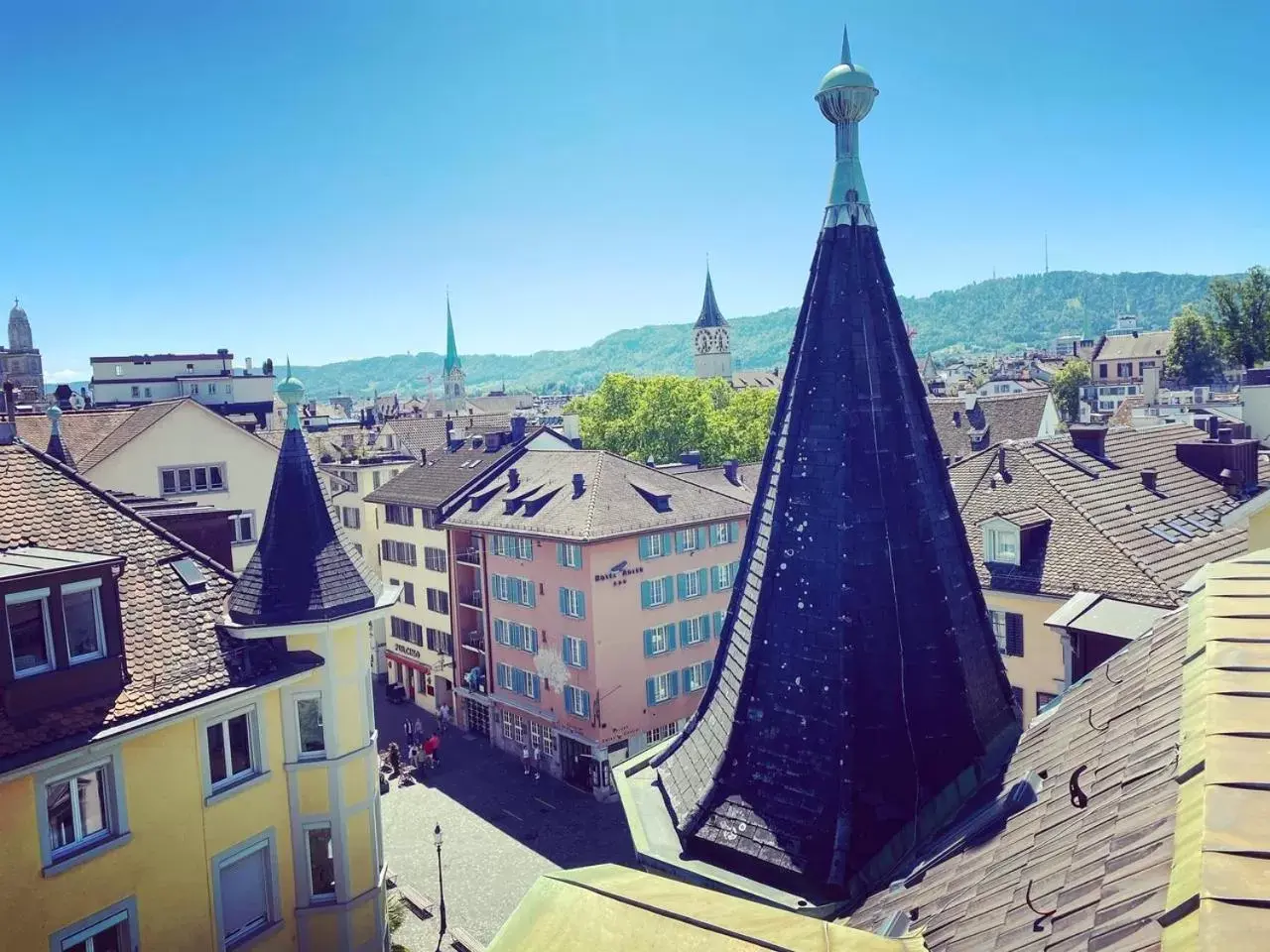 Bird's eye view in Hotel Platzhirsch