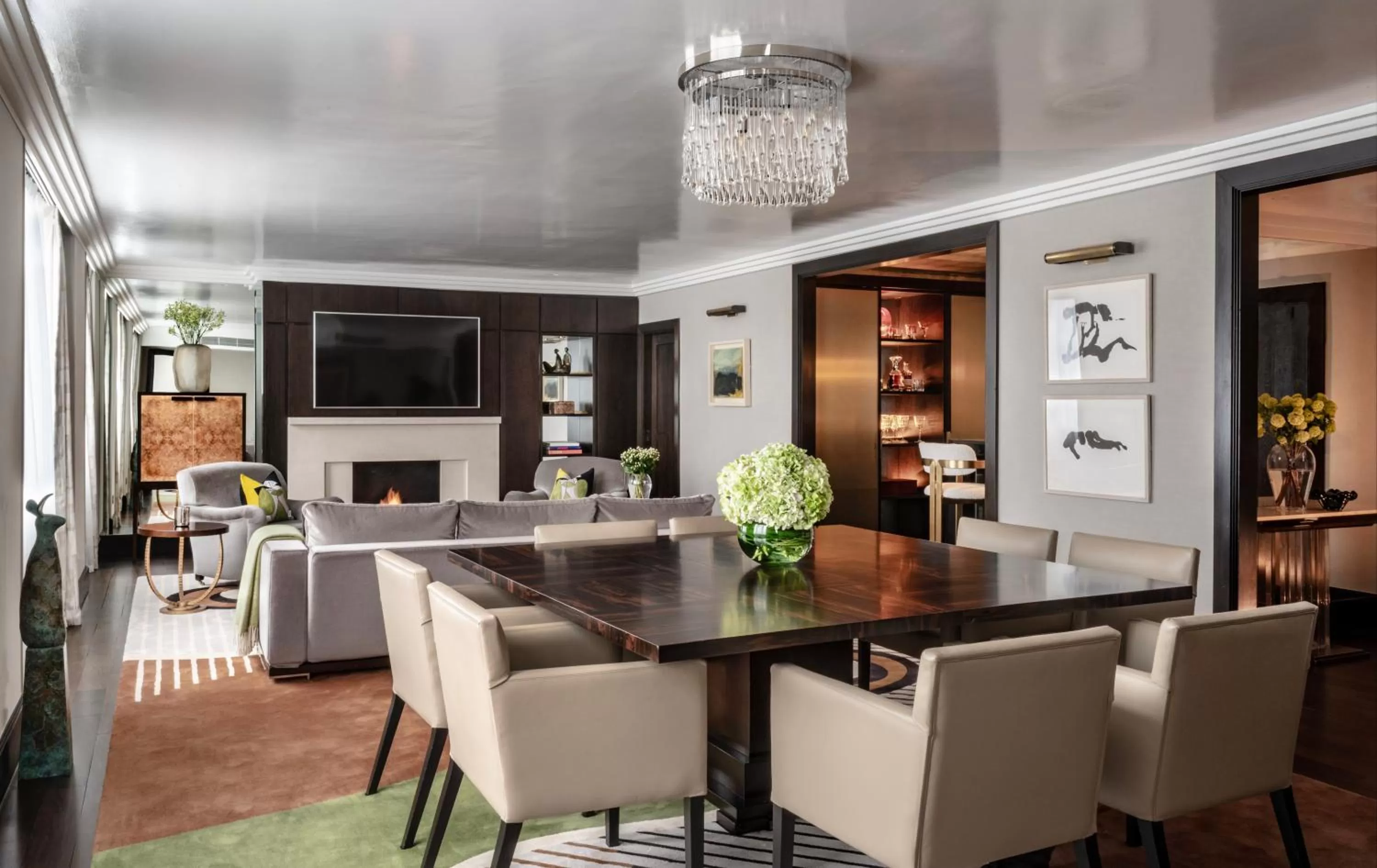 Dining area in The Westbury Hotel