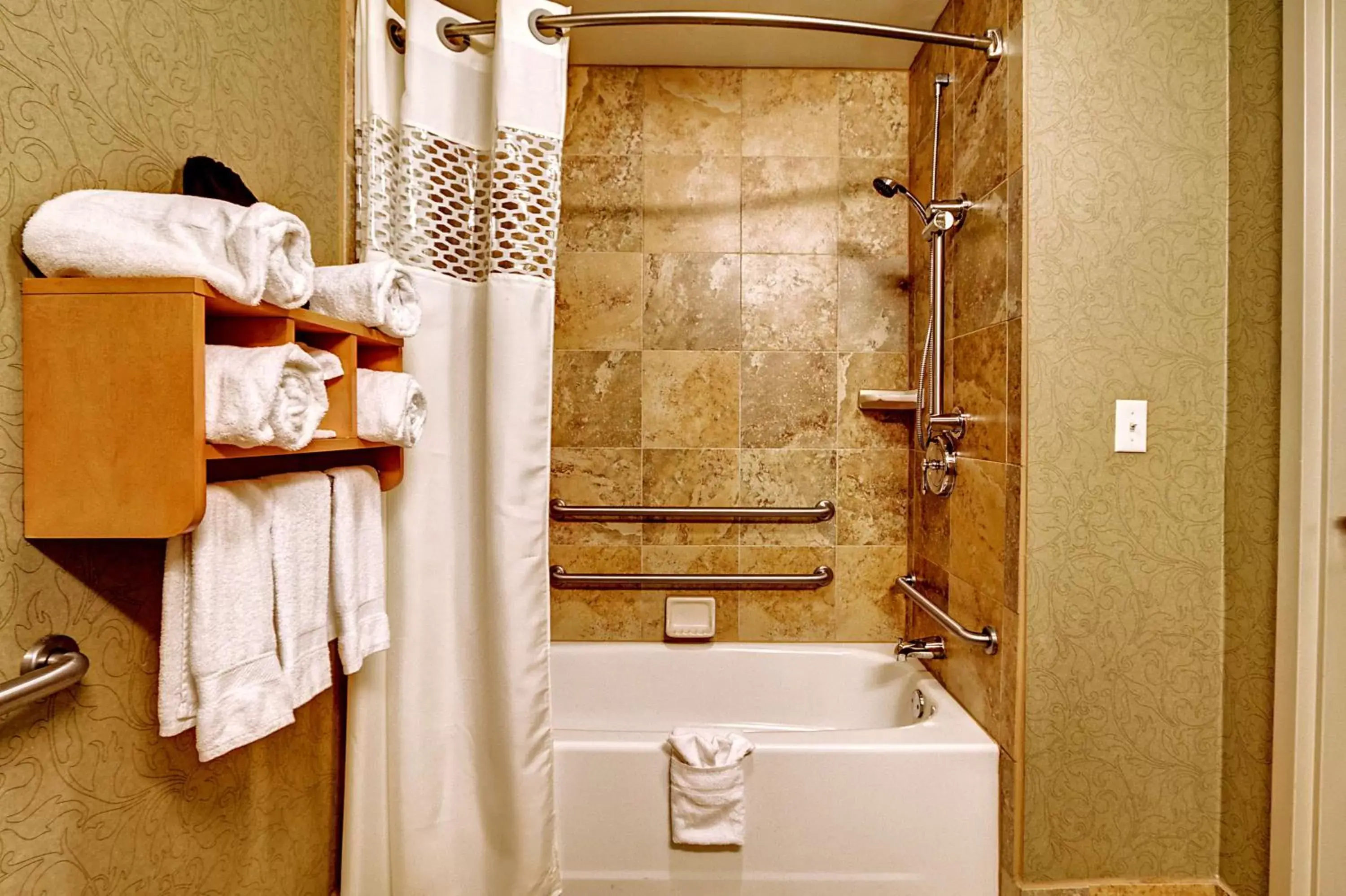 Bathroom in Hampton Inn & Suites Nashville-Vanderbilt-Elliston Place Bathroom in Hampton Inn & Suites Nashville-Vanderbilt-Elliston Place