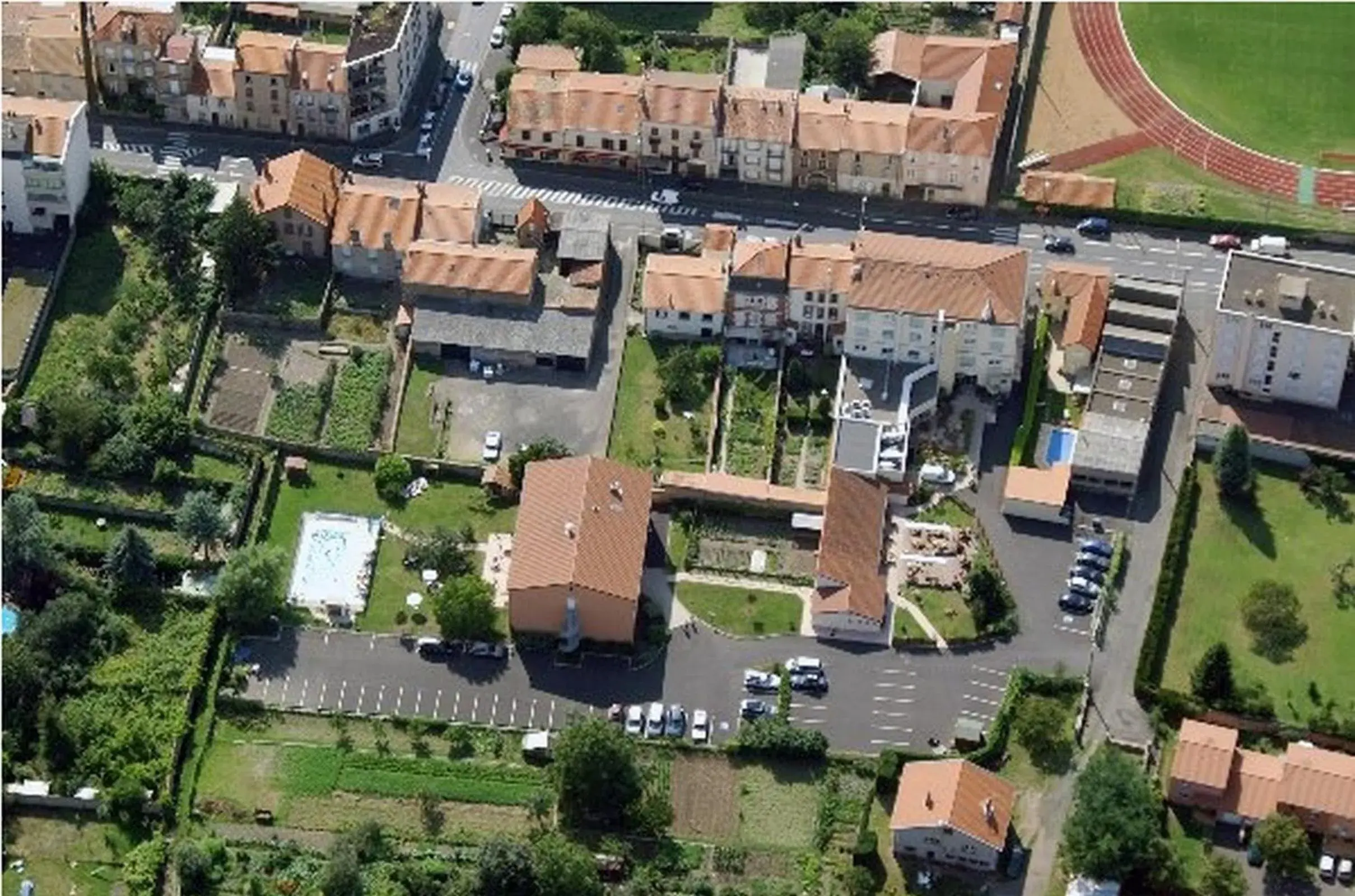 Bird's eye view, Bird's-eye View in The Originals Boutique, Hotel Le Pariou, Issoire (Qualys-Hotel)