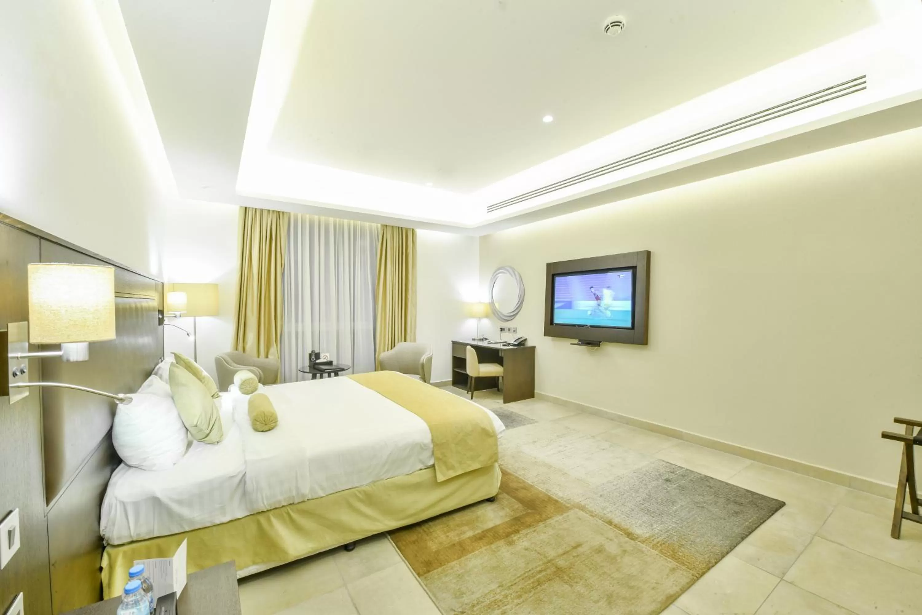 Bed in Downtown Hotel Apartments