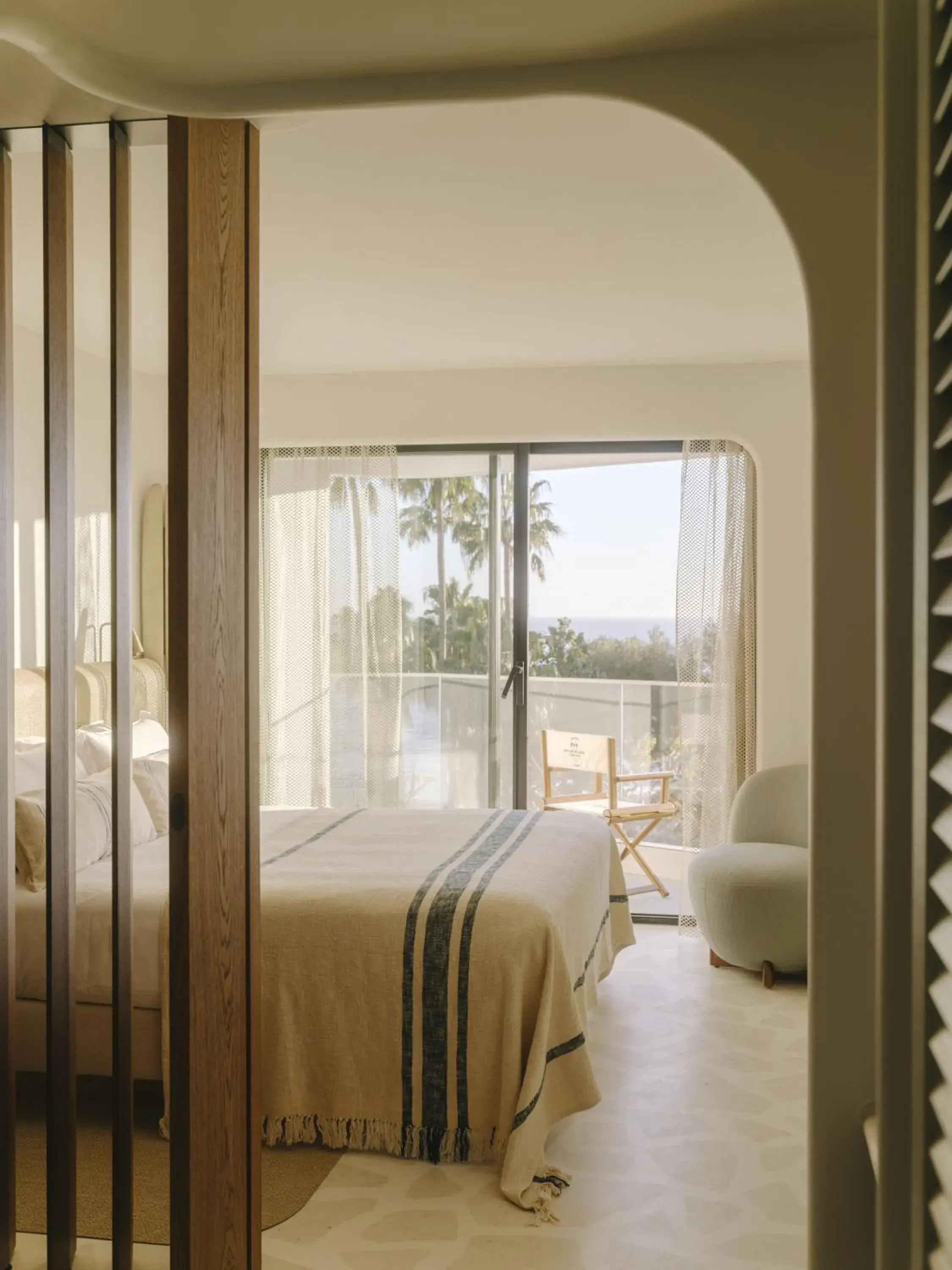 Bedroom in Hôtel Belle Plage & Villa Spa