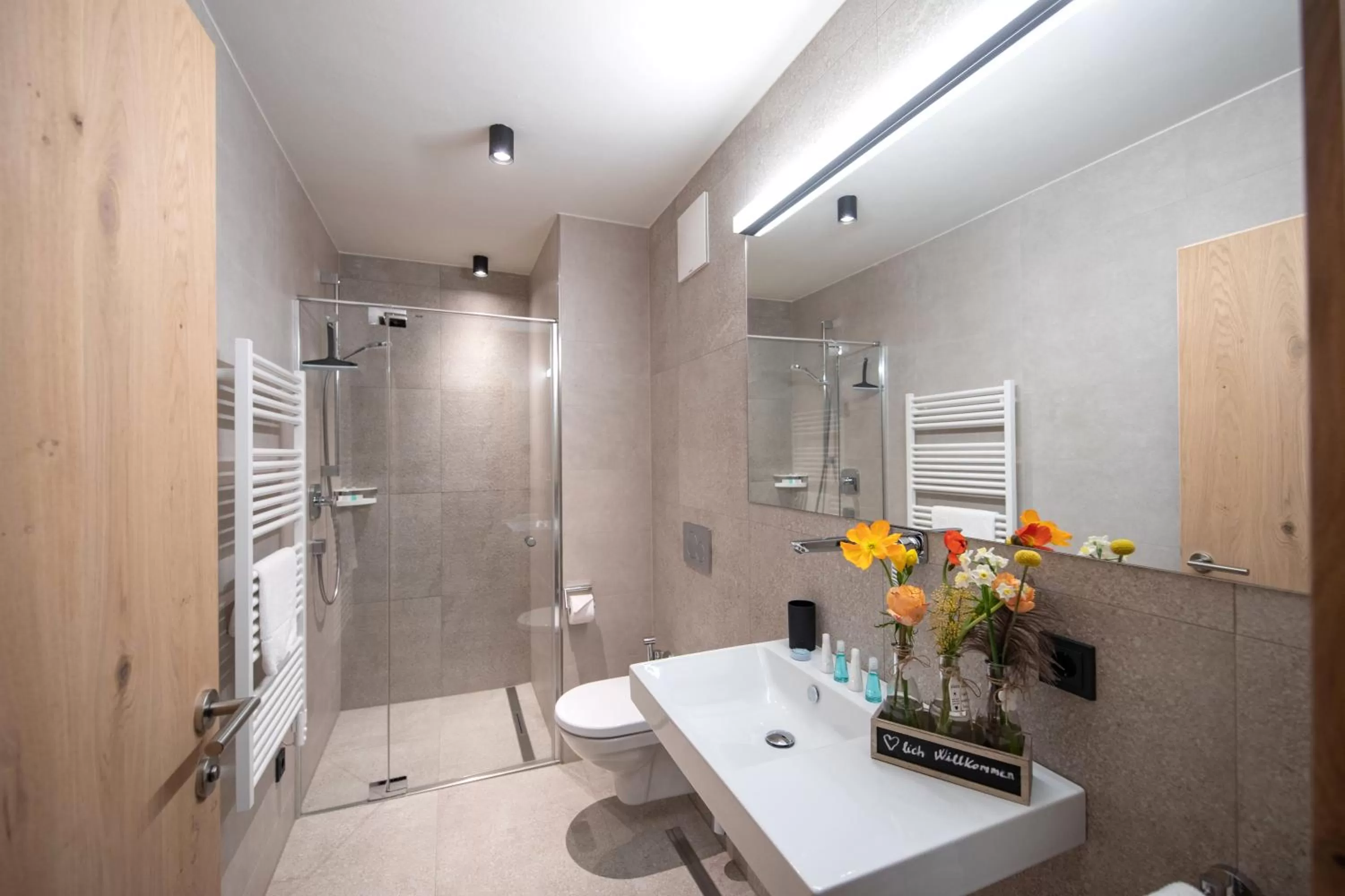 Bathroom in Emma Deluxe Aparthotel direkt beim Skibus