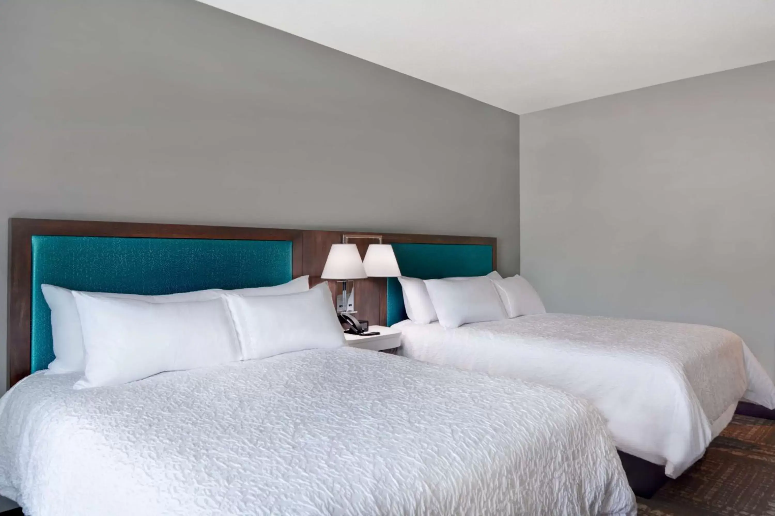 Bed in Hampton Inn & Suites Tampa Riverview