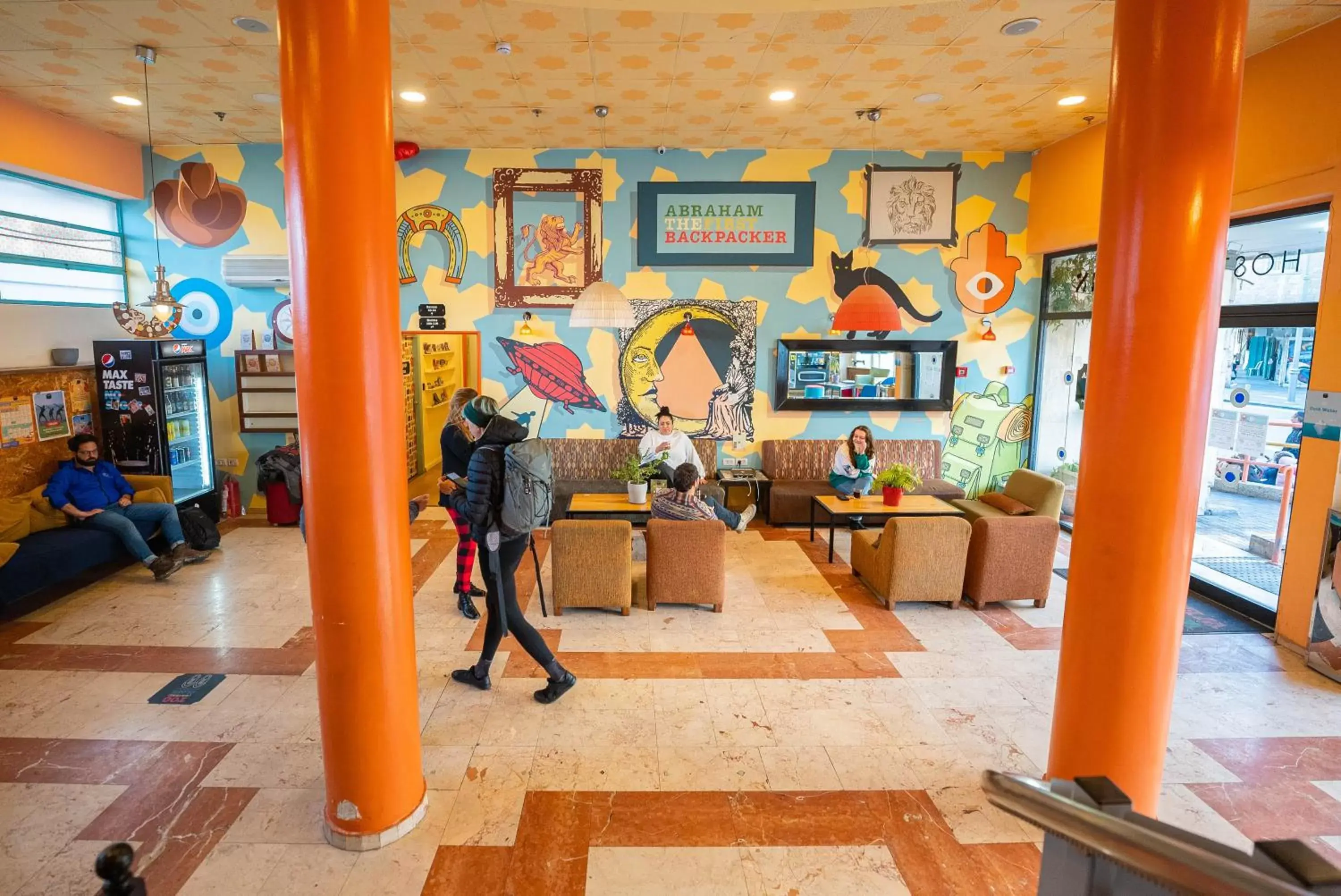 Lobby or reception in Abraham Hostel Jerusalem