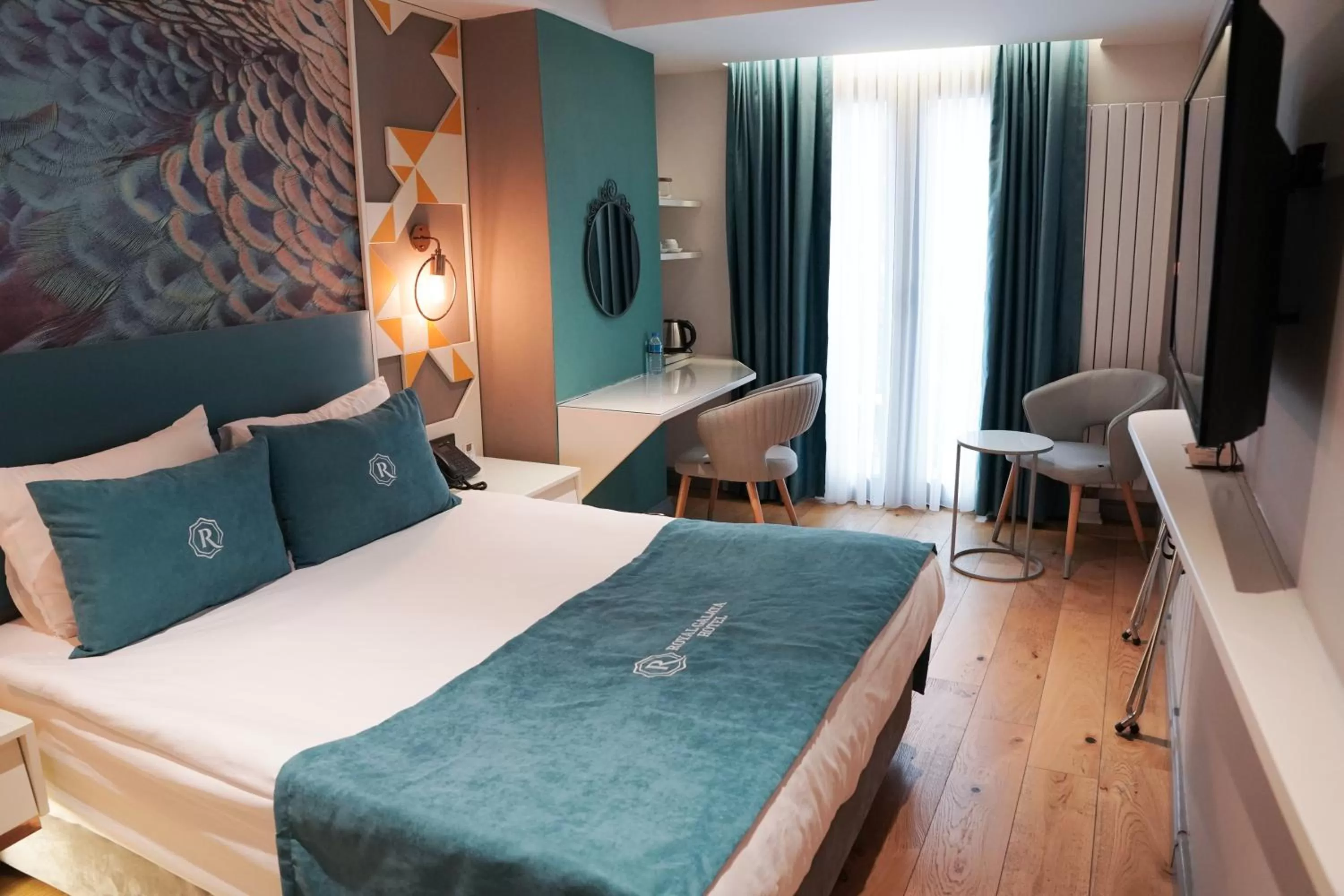 Bed in Royal Galata Hotel