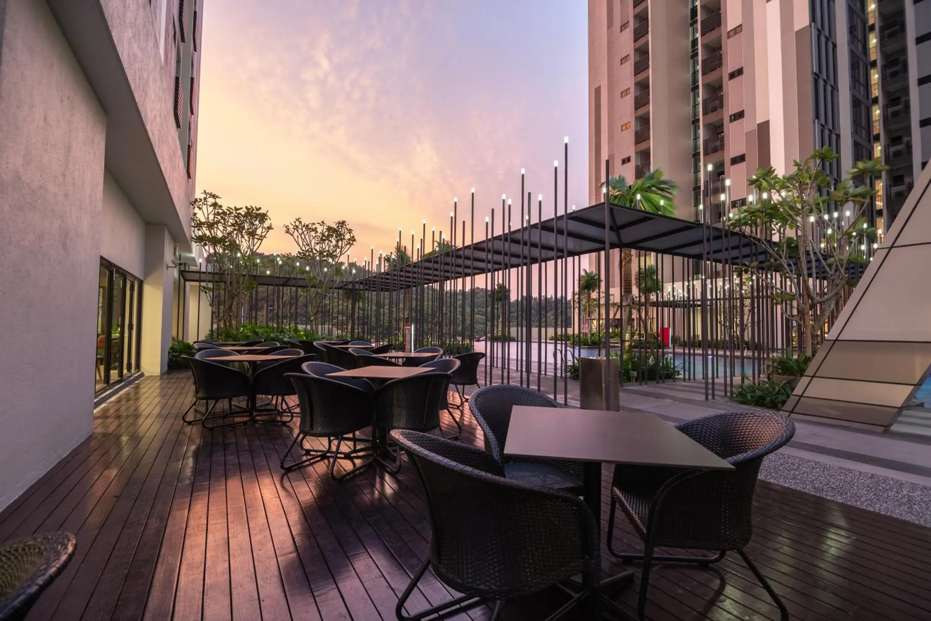 Pool view in Ramada Meridin Johor Bahru