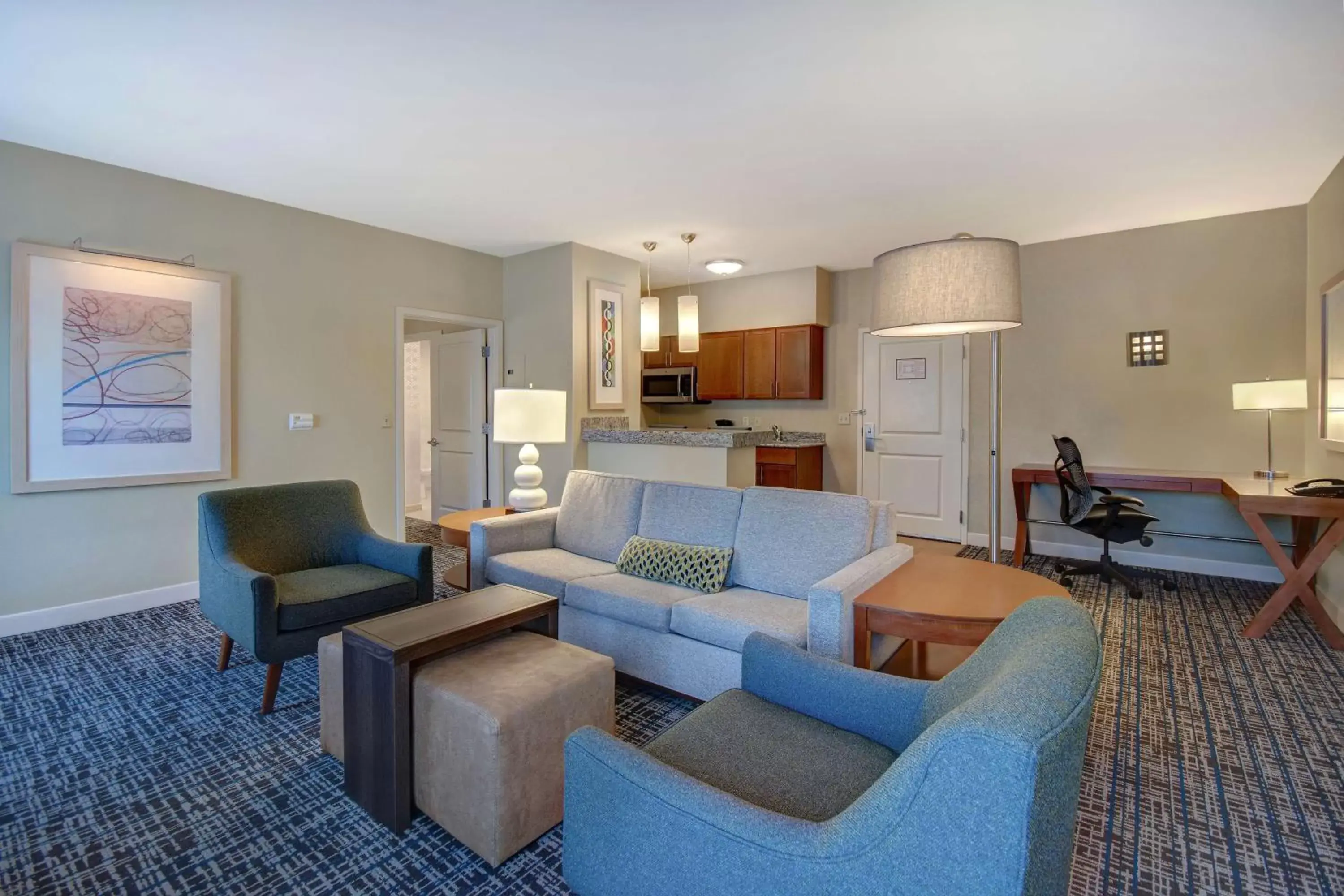Living room, Seating Area in Homewood Suites Dallas-Frisco