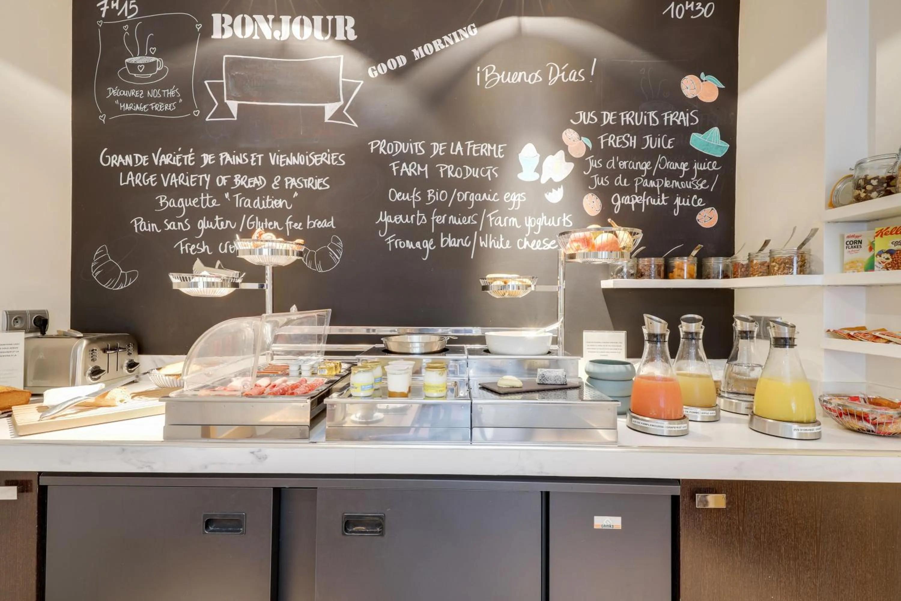 Food in Hotel Duret Paris Champs Elysées