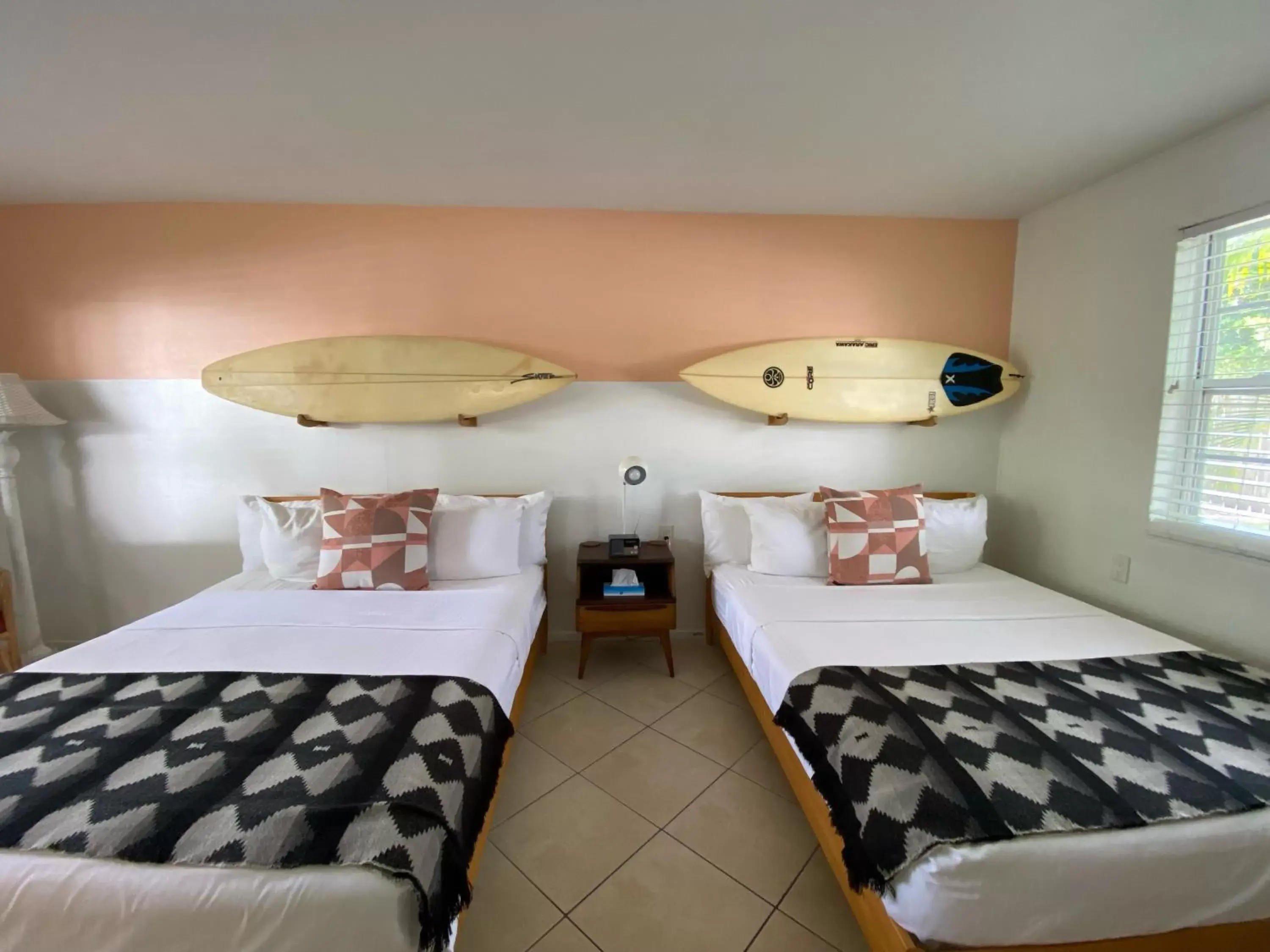 Bed in Seaspray Surf Lodge