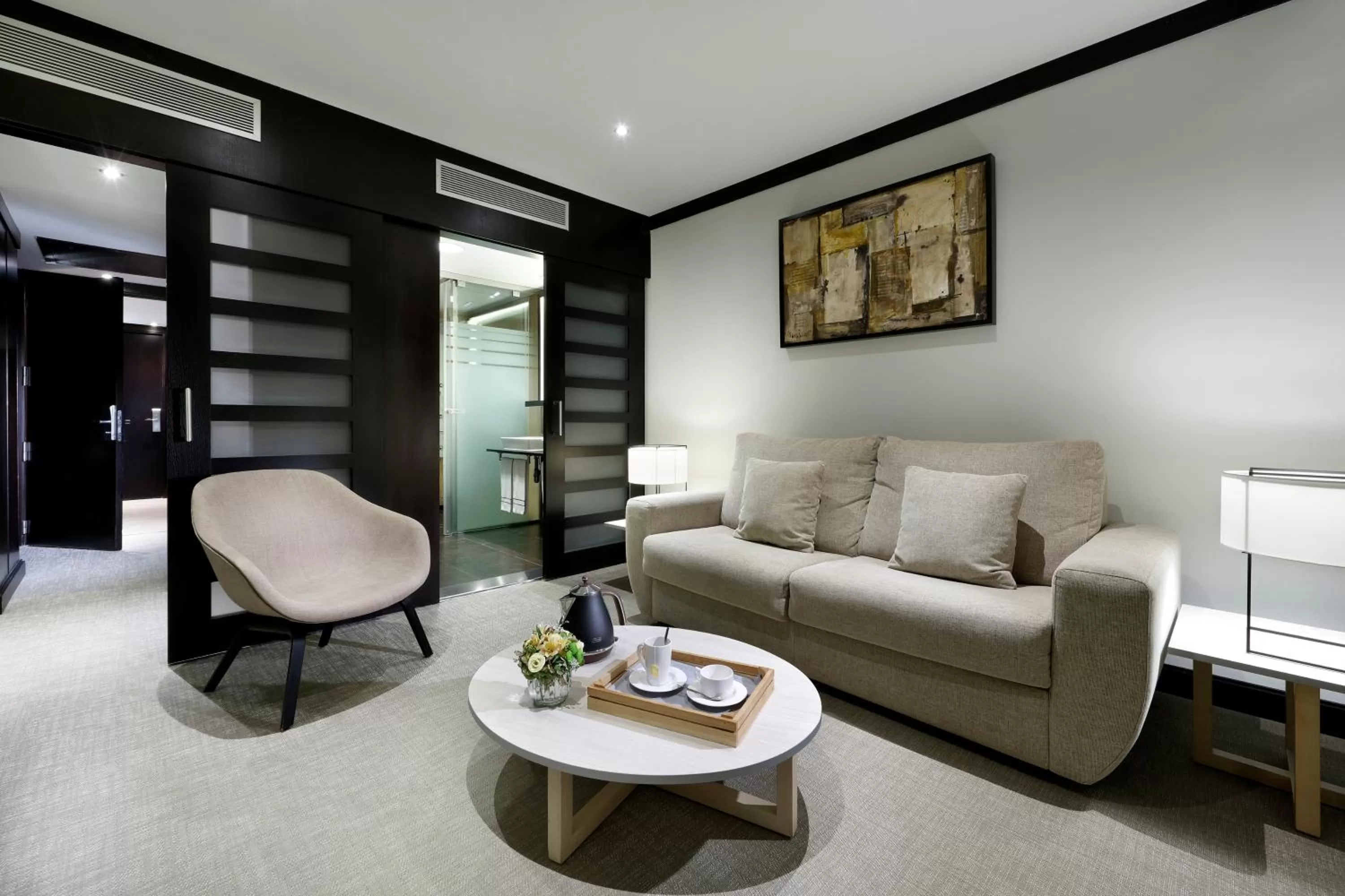 Living room in Melia Barcelona Sarriá