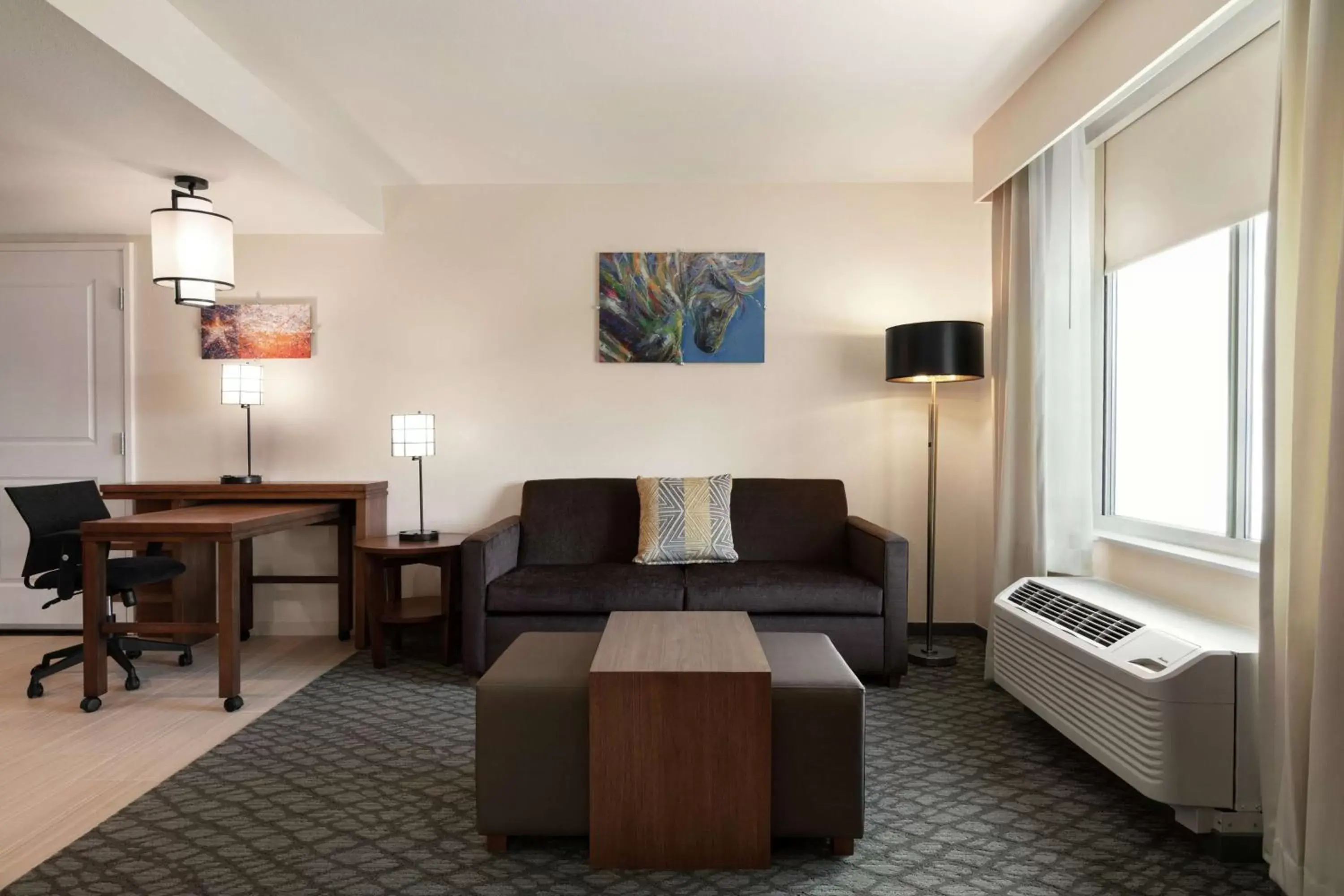 Bedroom, Seating Area in Homewood Suites by Hilton Houston NW at Beltway 8