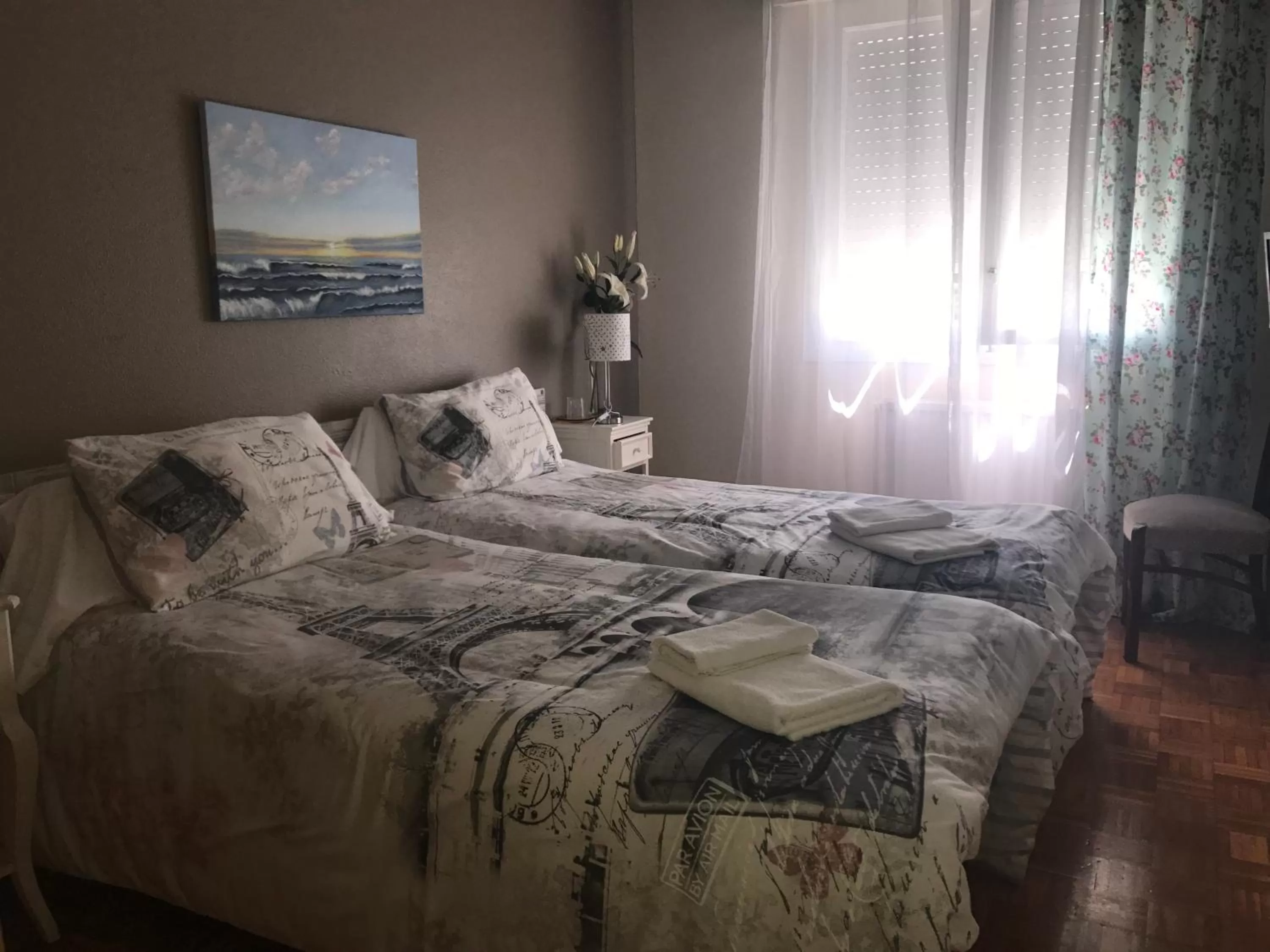 Bed in Alojamientos Iruña