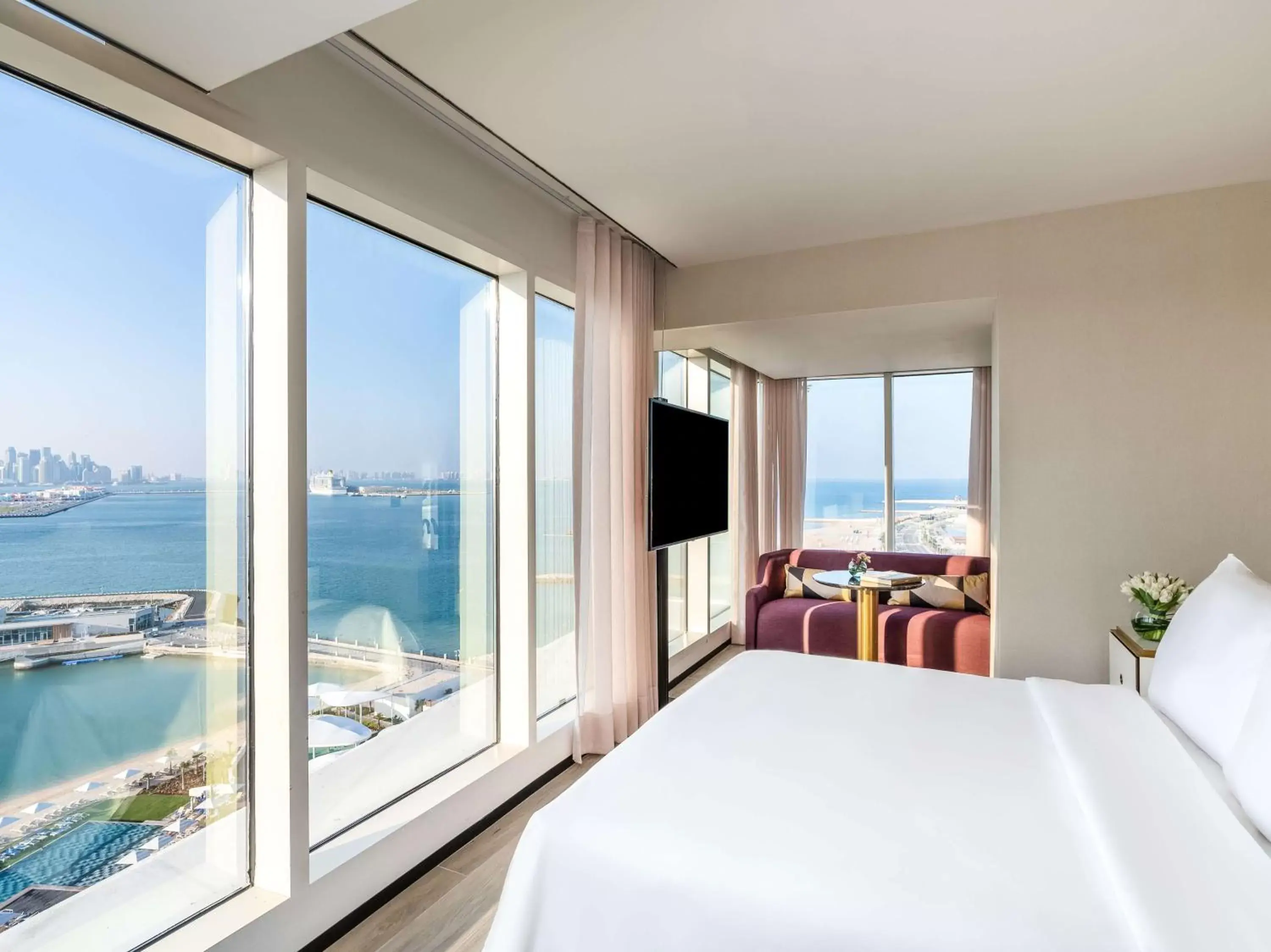 Bedroom in Rixos Gulf Hotel Doha - All Inclusive