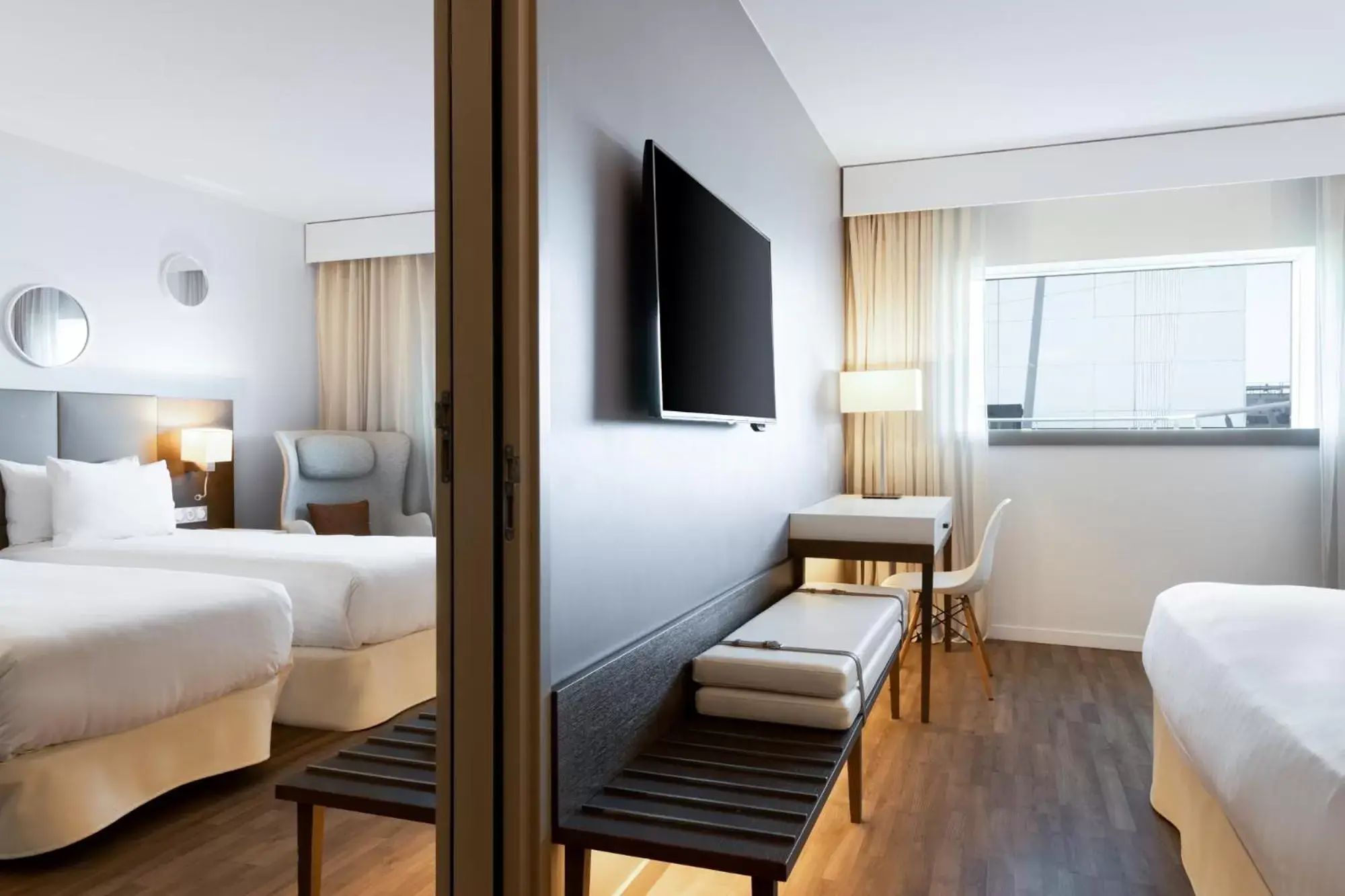 TV and multimedia, Bed in AC Hotel by Marriott Paris Le Bourget Airport