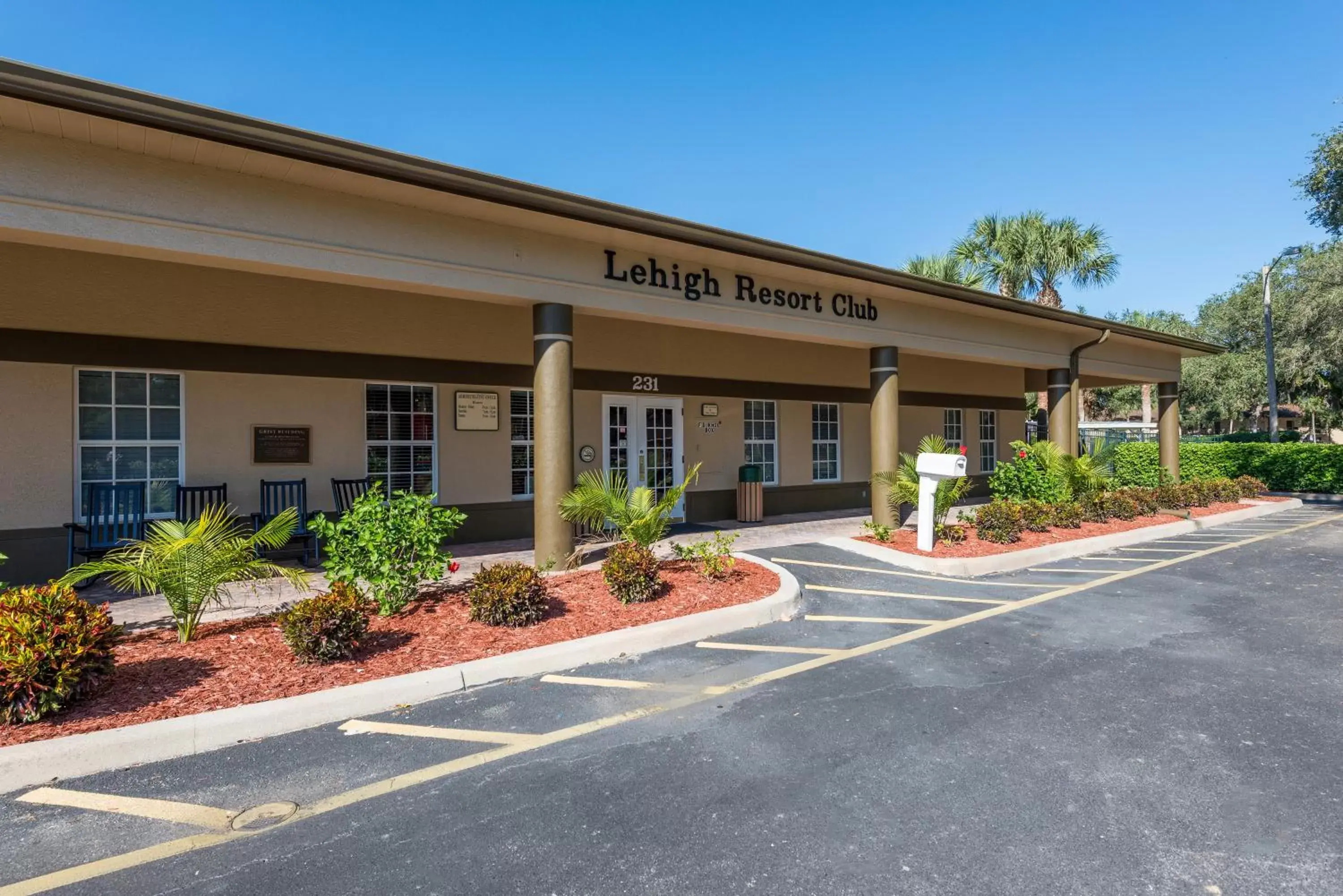 Facade/entrance, Property Building in Lehigh Resort Club, a VRI resort