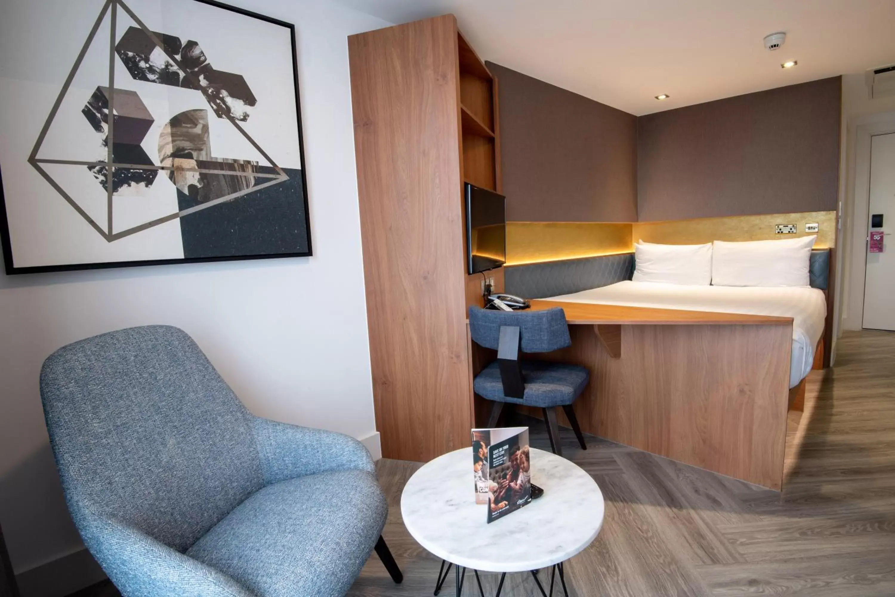 Seating area in Roomzzz London Stratford