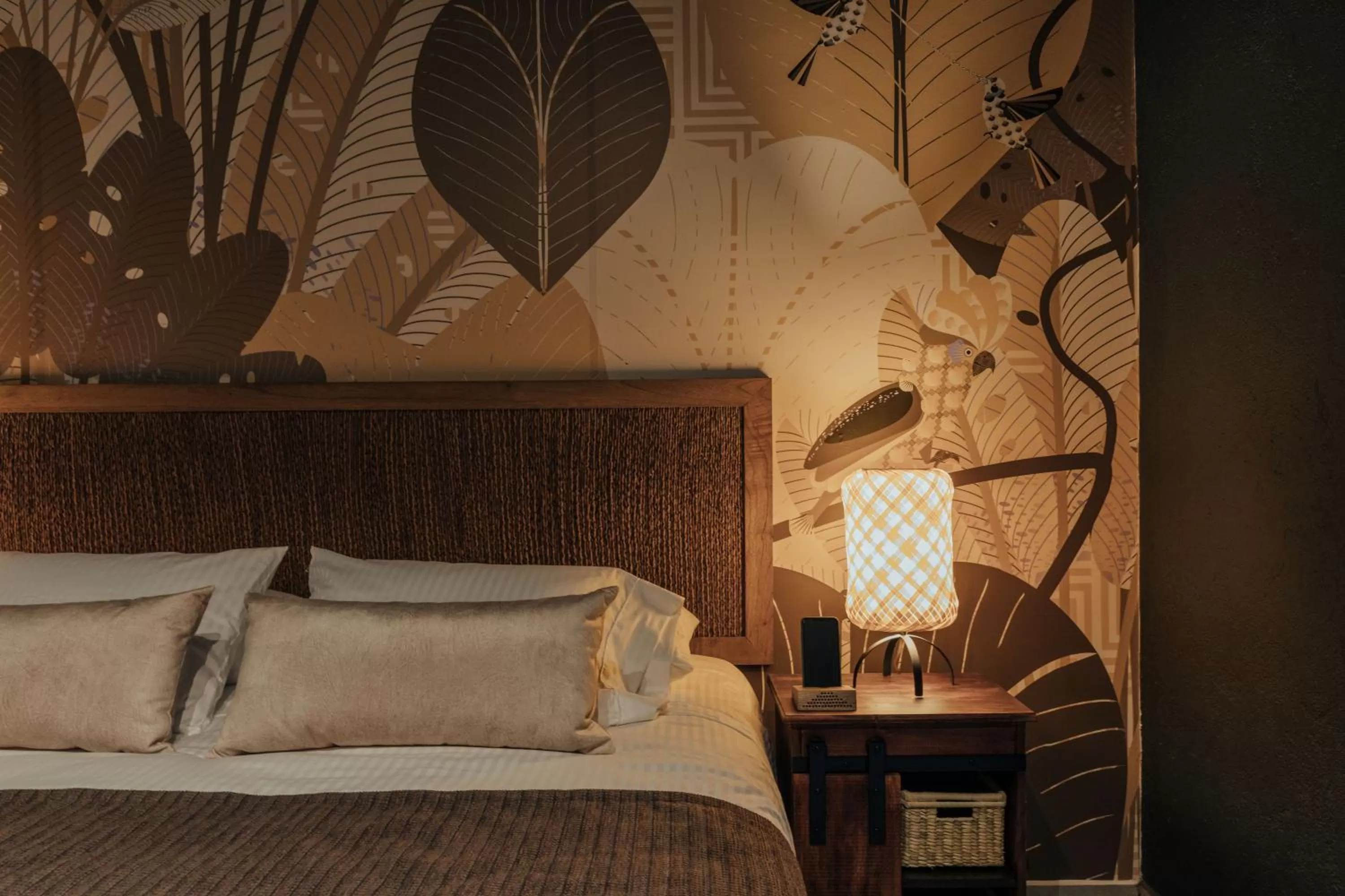 Decorative detail, Bed in Sui Boutique Hotel