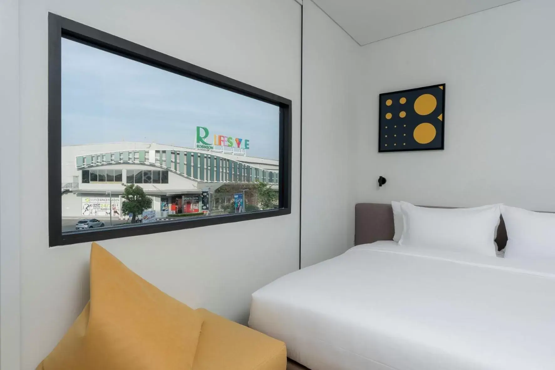 View (from property/room), Bed in GO Hotel Bowin at Robinson Lifestyle Bowin View (from property/room), Bed in GO Hotel Bowin at Robinson Lifestyle Bowin