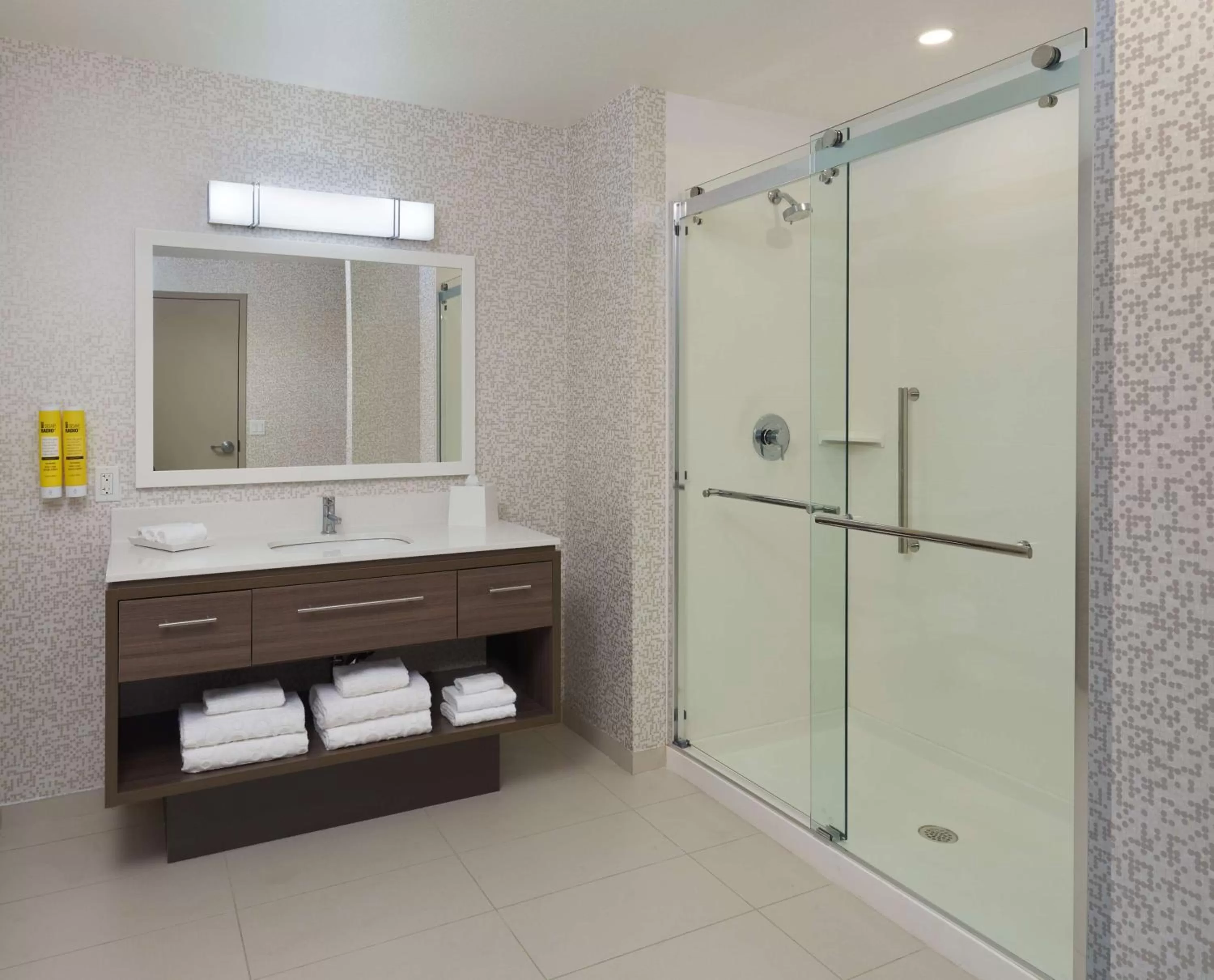 Bathroom in Home2 Suites By Hilton Ft. Lauderdale Downtown, Fl