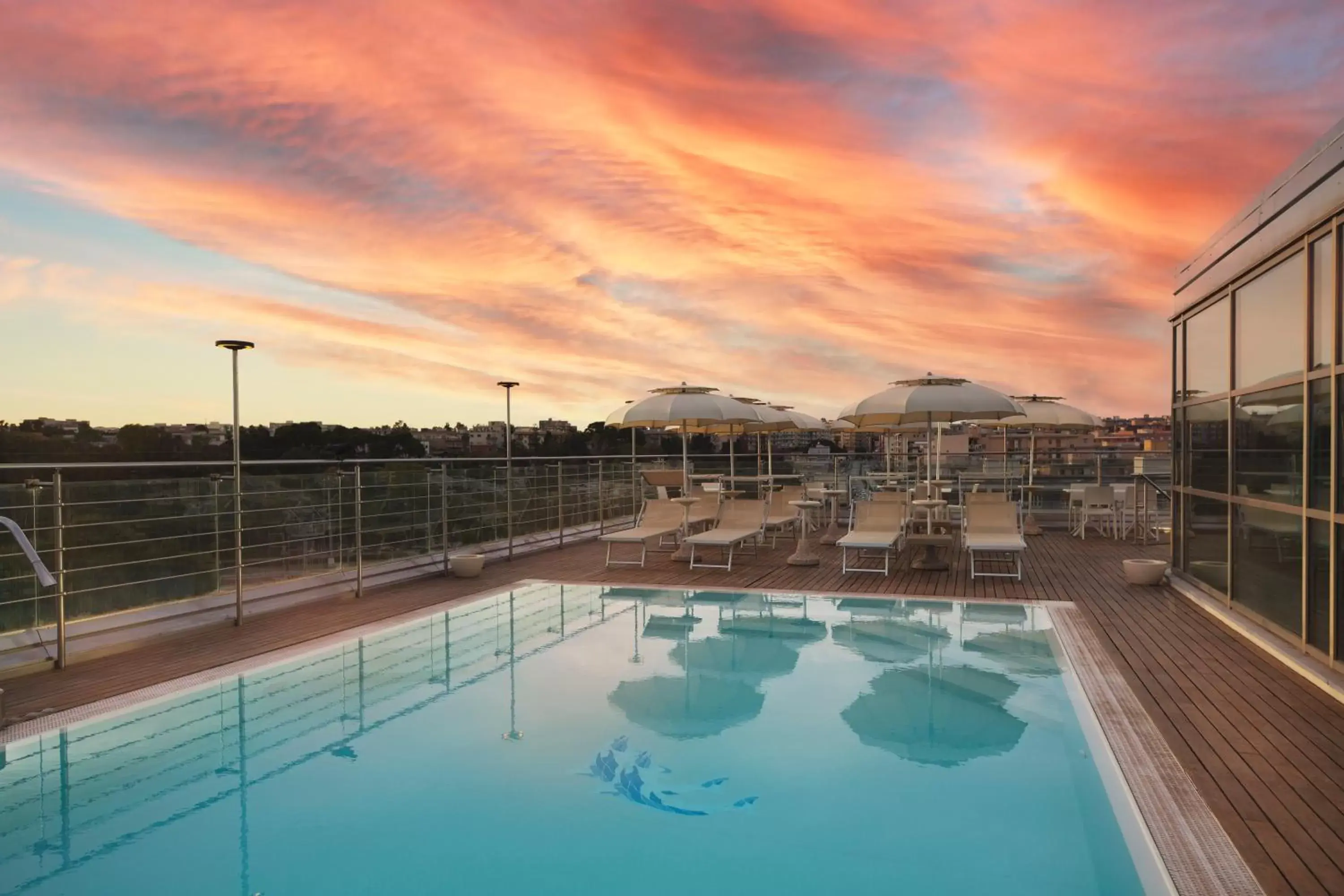 Swimming pool, Sunrise/Sunset in Hotel Mercure Siracusa