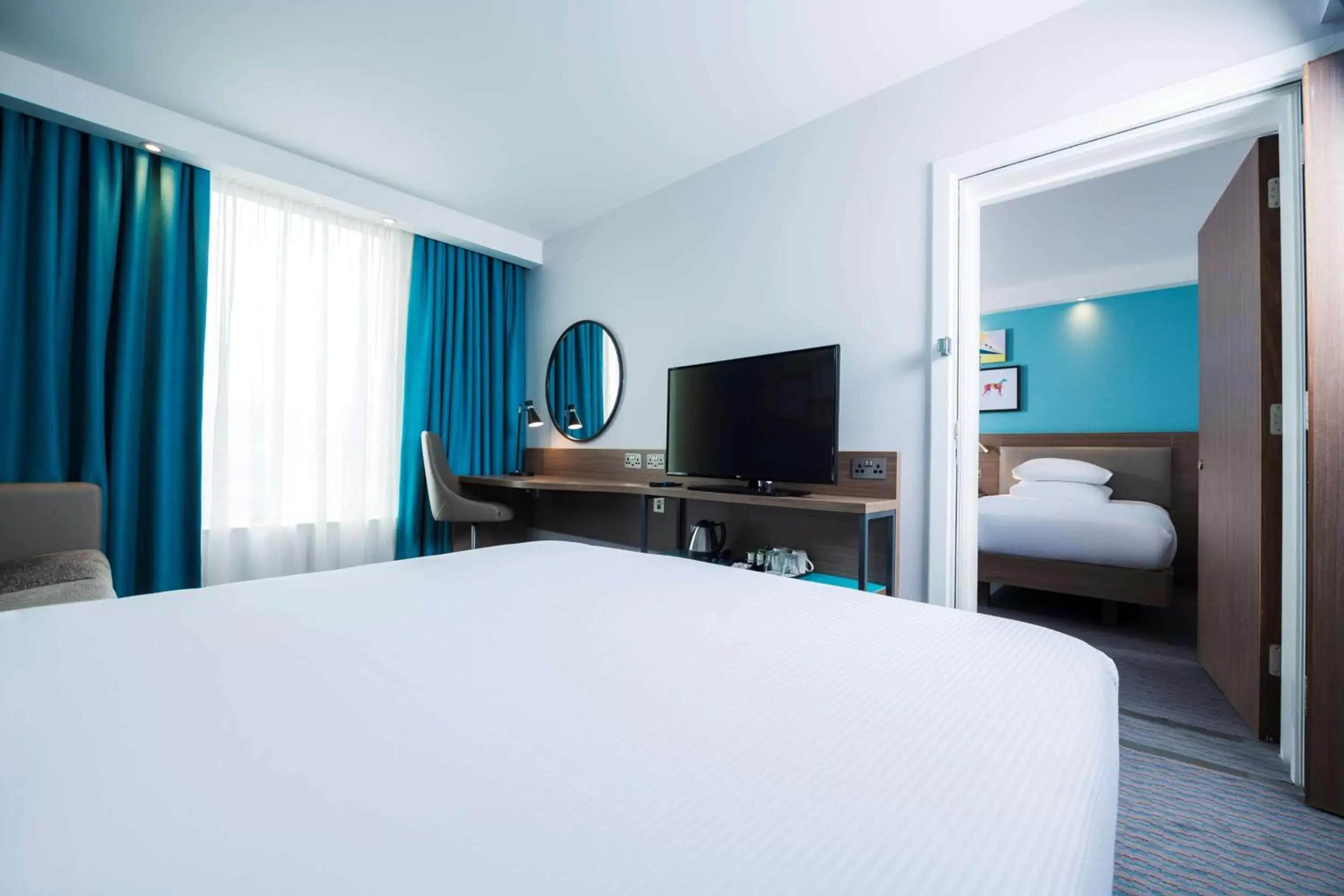 Bedroom, Bed in Hampton By Hilton Belfast City Centre