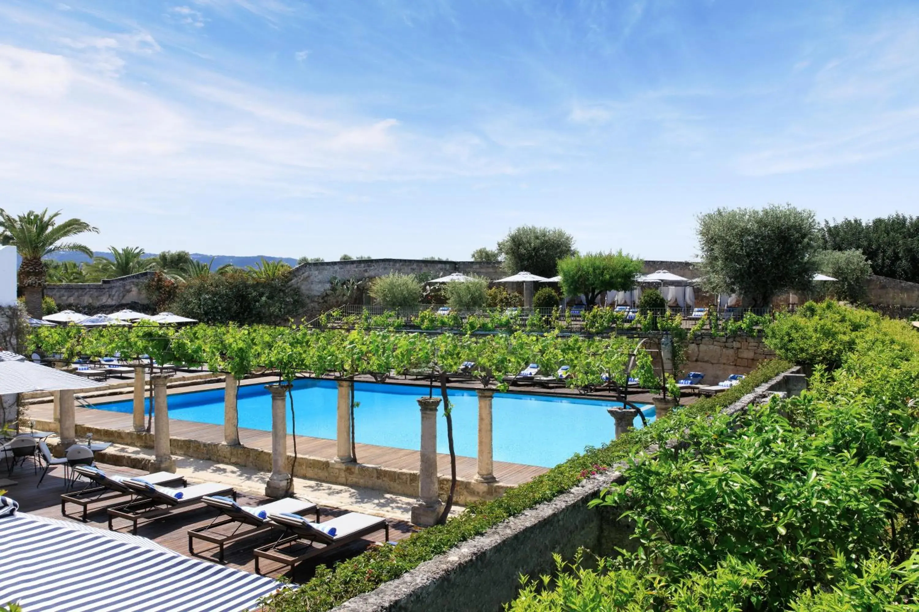 Balcony/Terrace, Pool View in Rocco Forte Masseria Torre Maizza