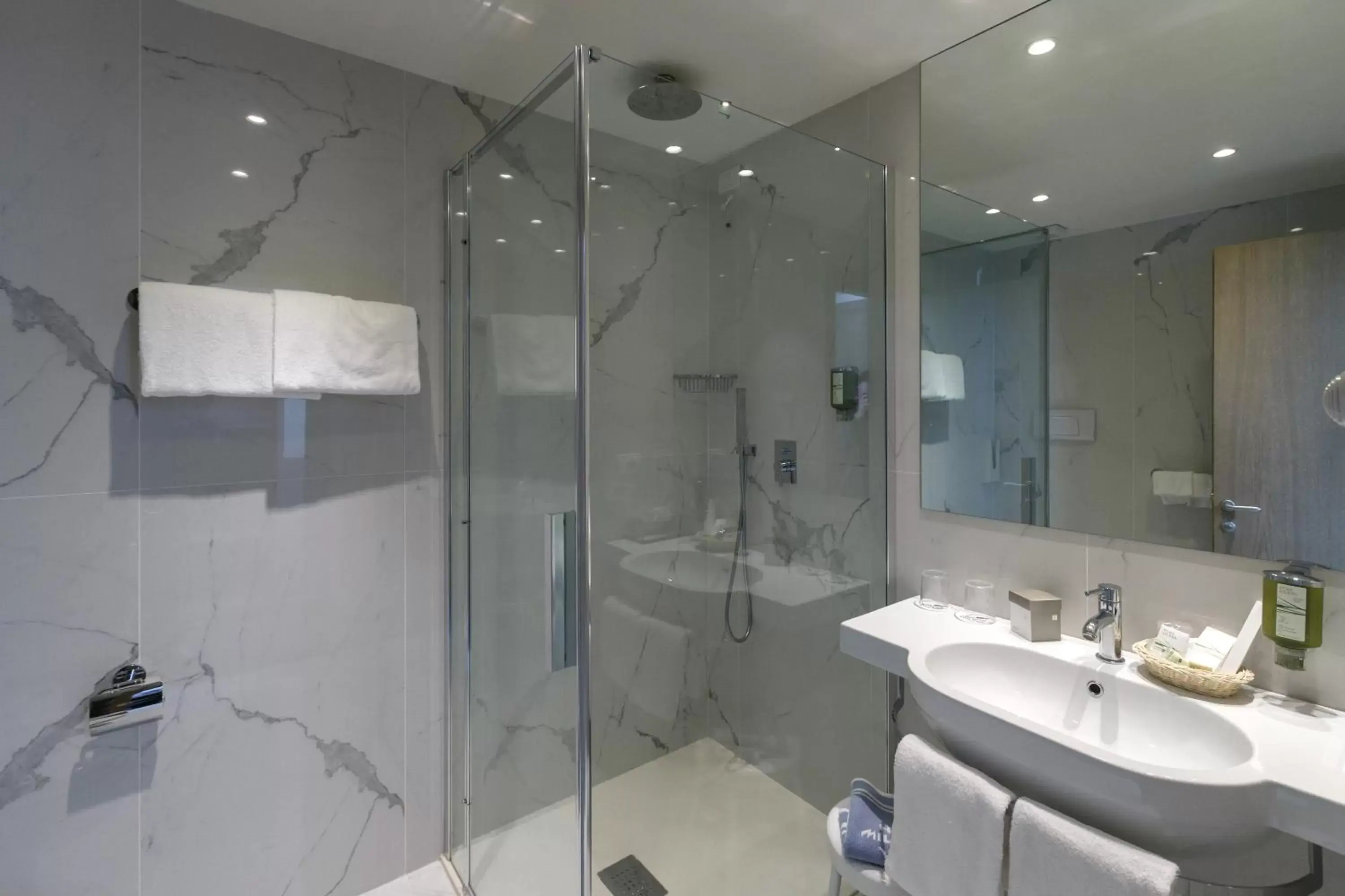 Shower, Bathroom in Hotel Terme Millepini