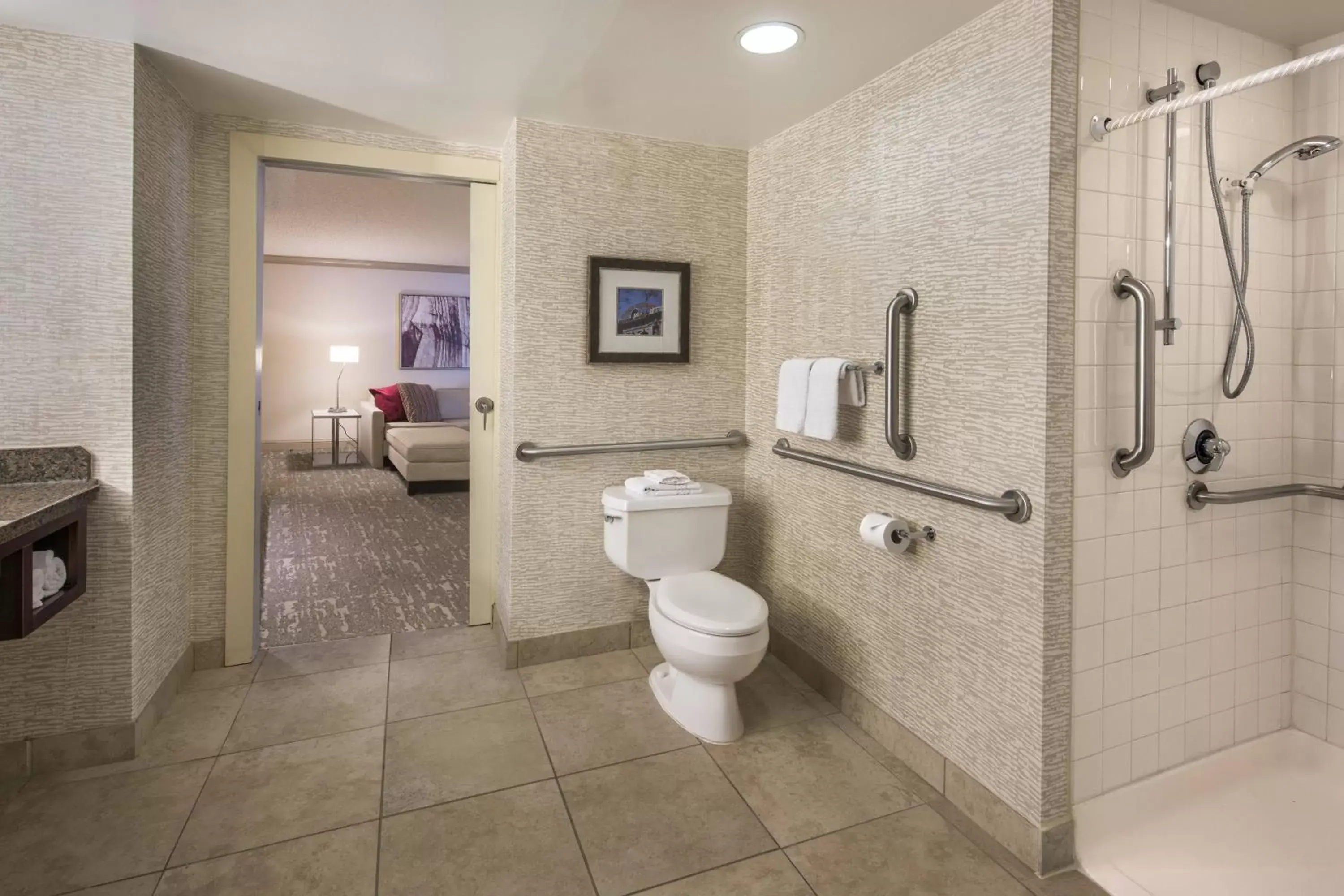 Bathroom in Denver Airport Marriott at Gateway Park