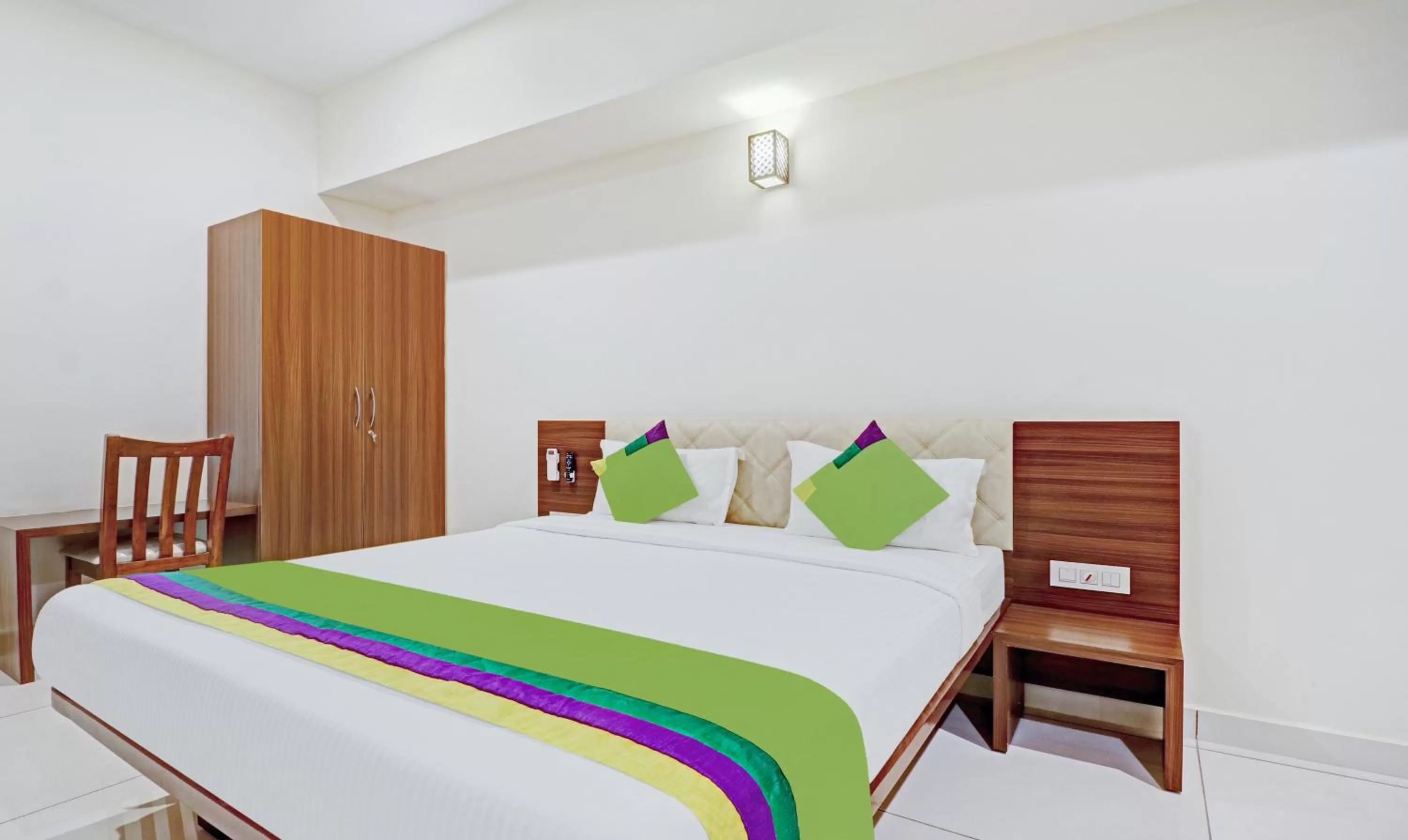 Bedroom, Bed in Treebo RJ Residency