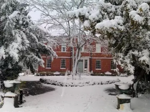 Property building, Winter in Breedon Hall