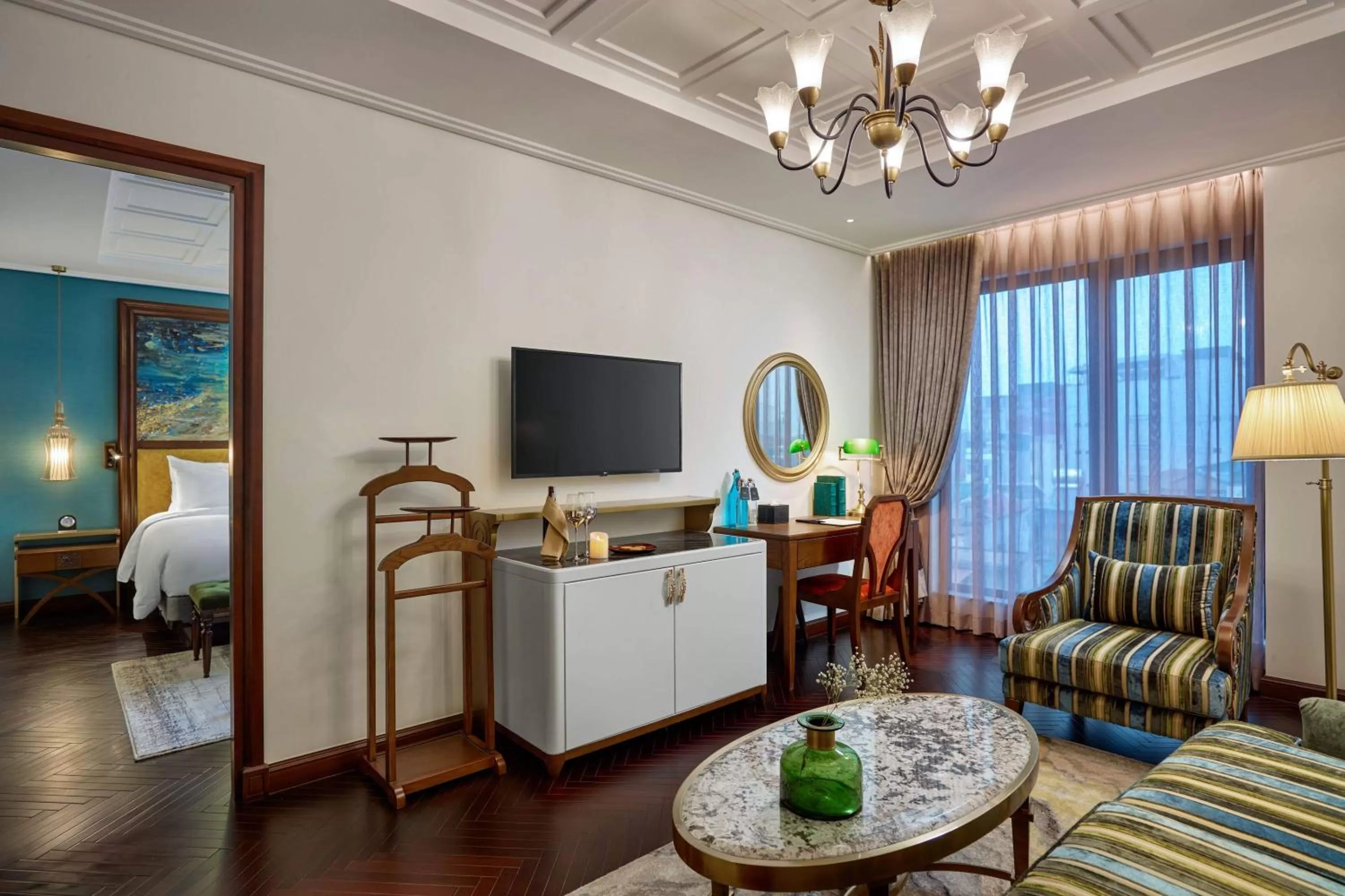 Living room, Bed in Peridot Grand Luxury Boutique Hotel