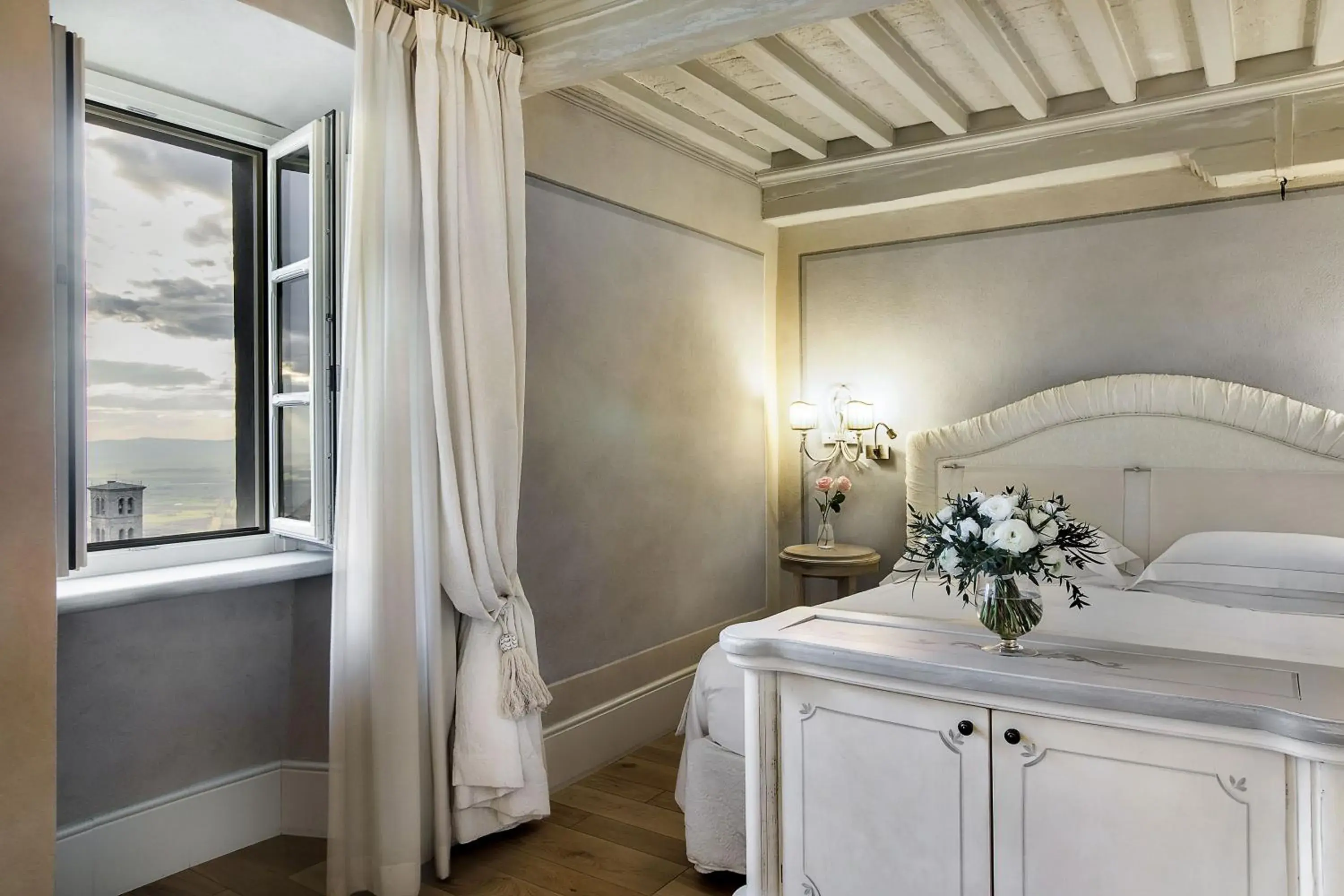 Bedroom, Bathroom in Monastero Di Cortona Hotel & Spa