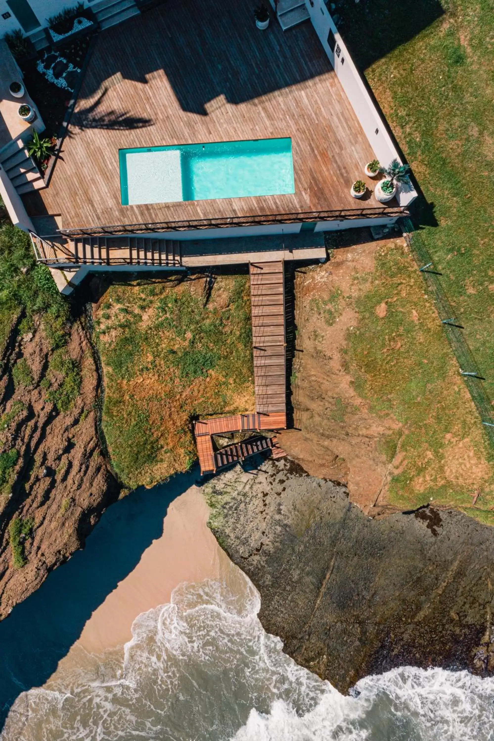 Swimming pool, Bird's-eye View in Hotel Basalto