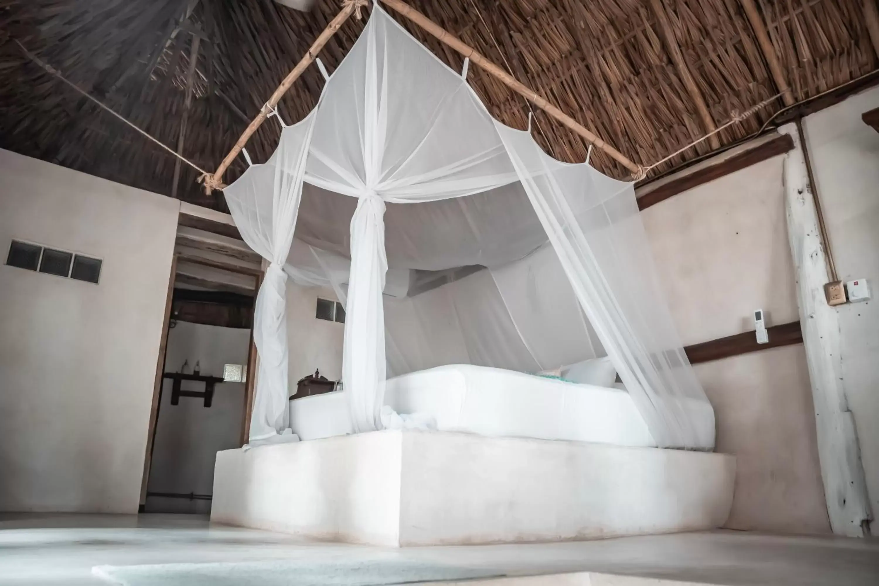 Bedroom, Bed in Posada Lamar Tulum Beach Front and Pool