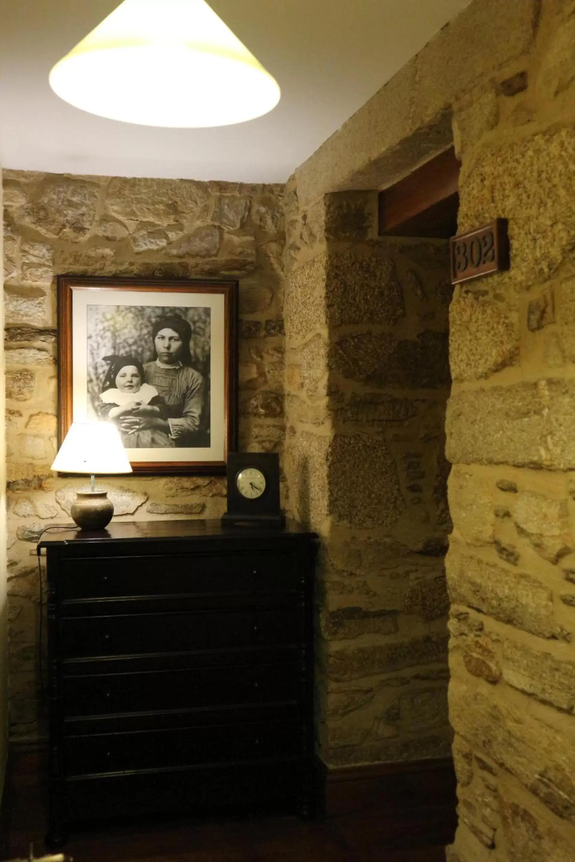 Decorative detail in Hotel Virxe da Cerca by Pousadas de Compostela