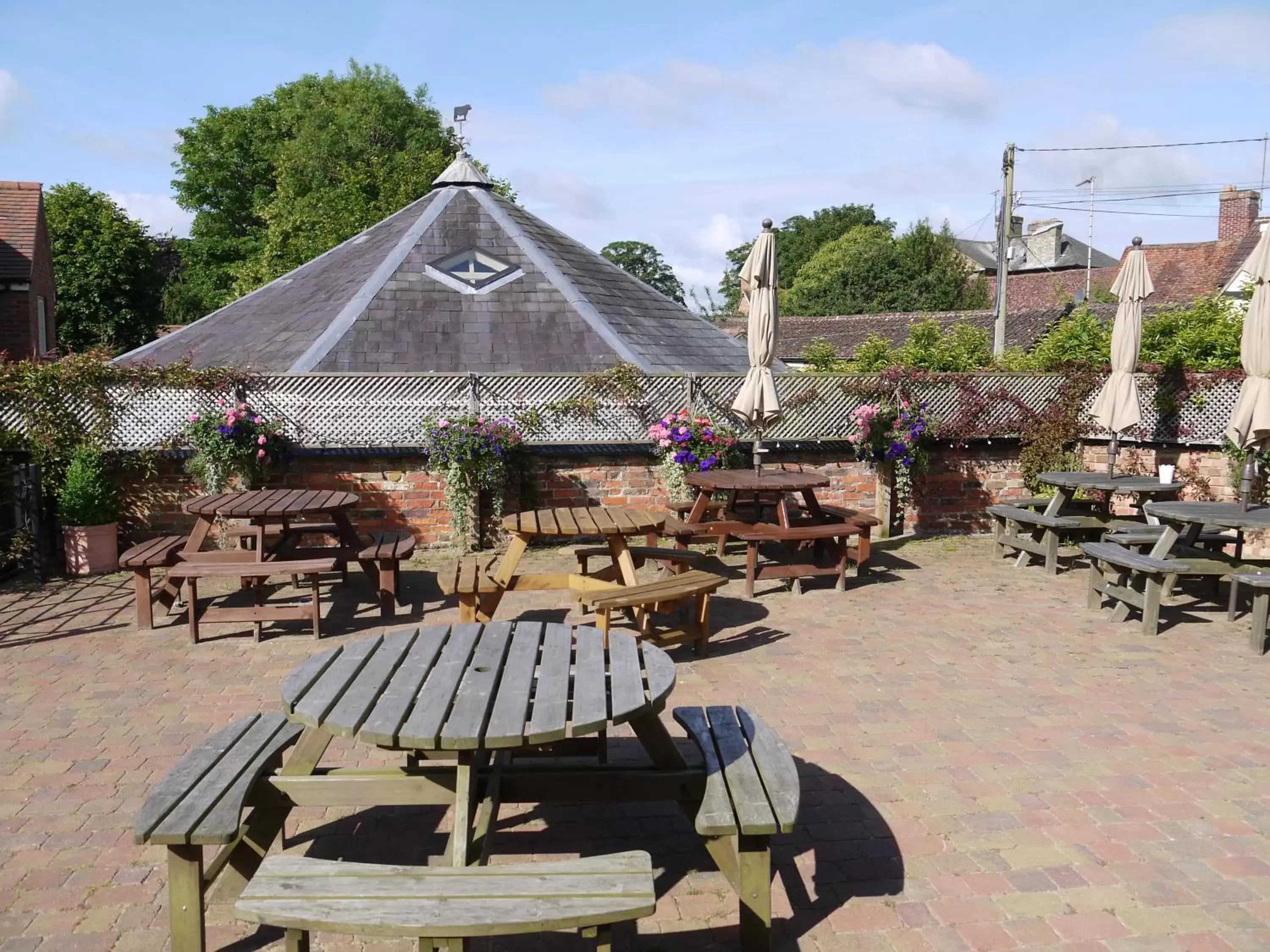 Patio in The Bell Hotel