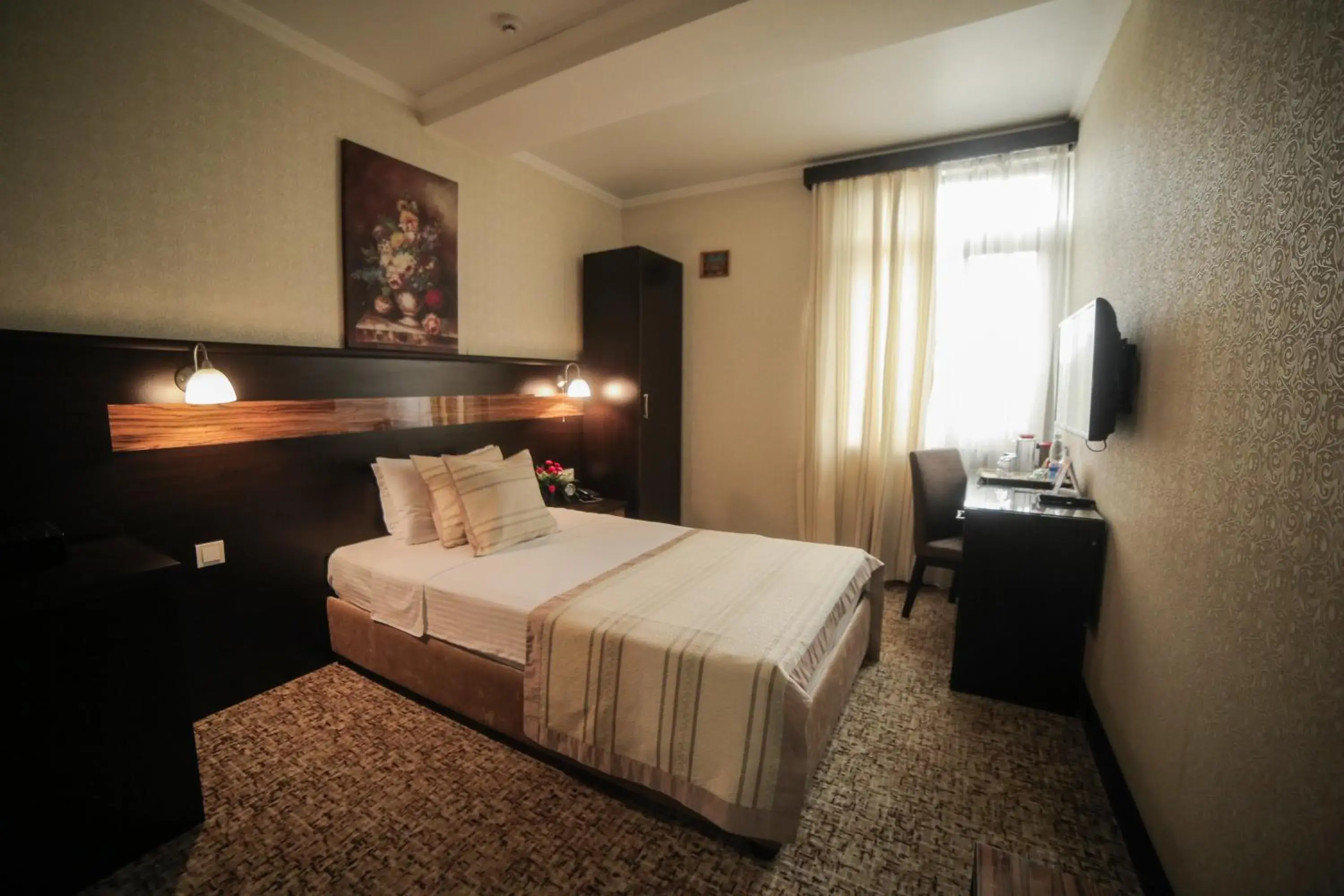 Bed in Onyx Hotel Bishkek