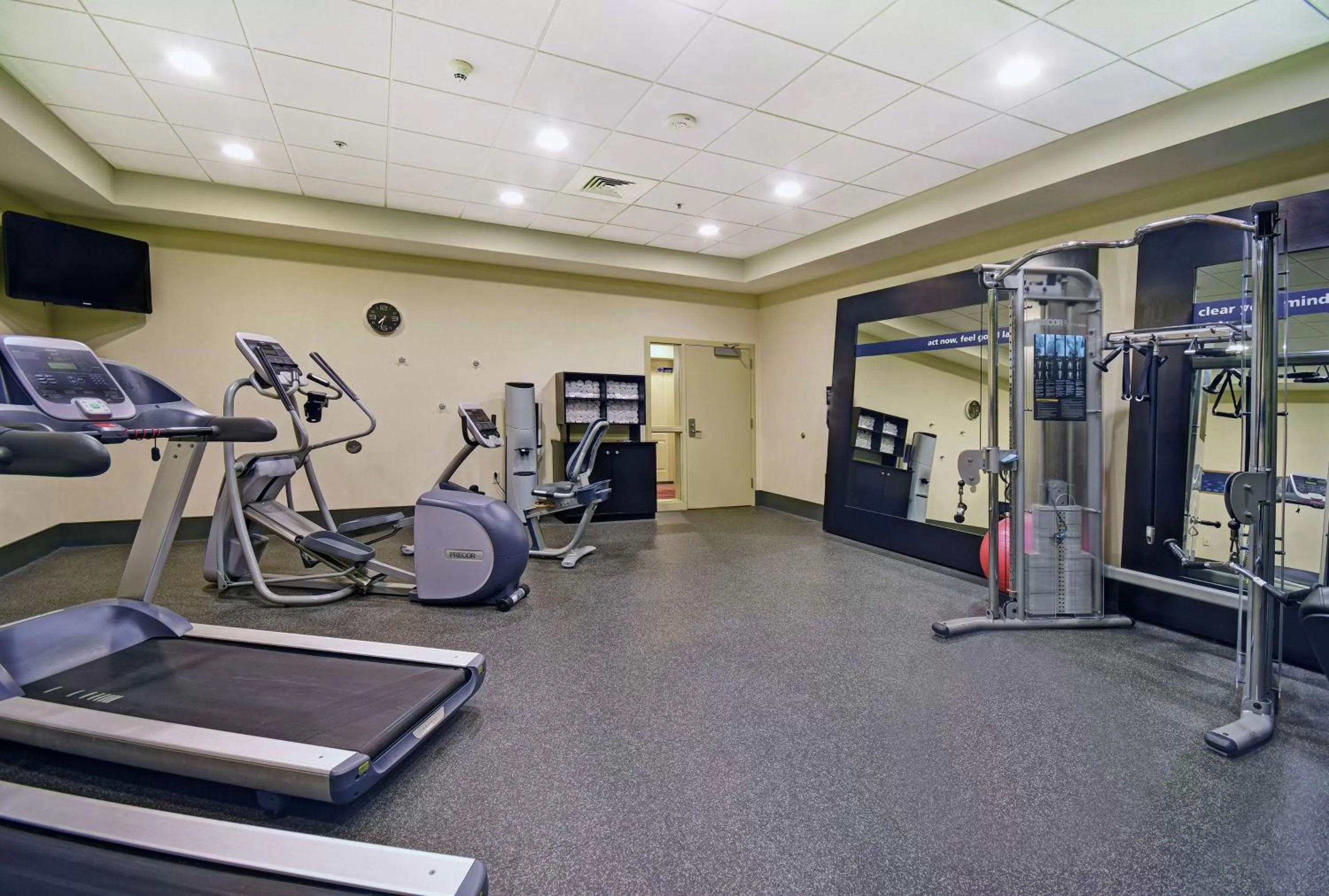 Fitness centre/facilities in Hampton Inn Beloit