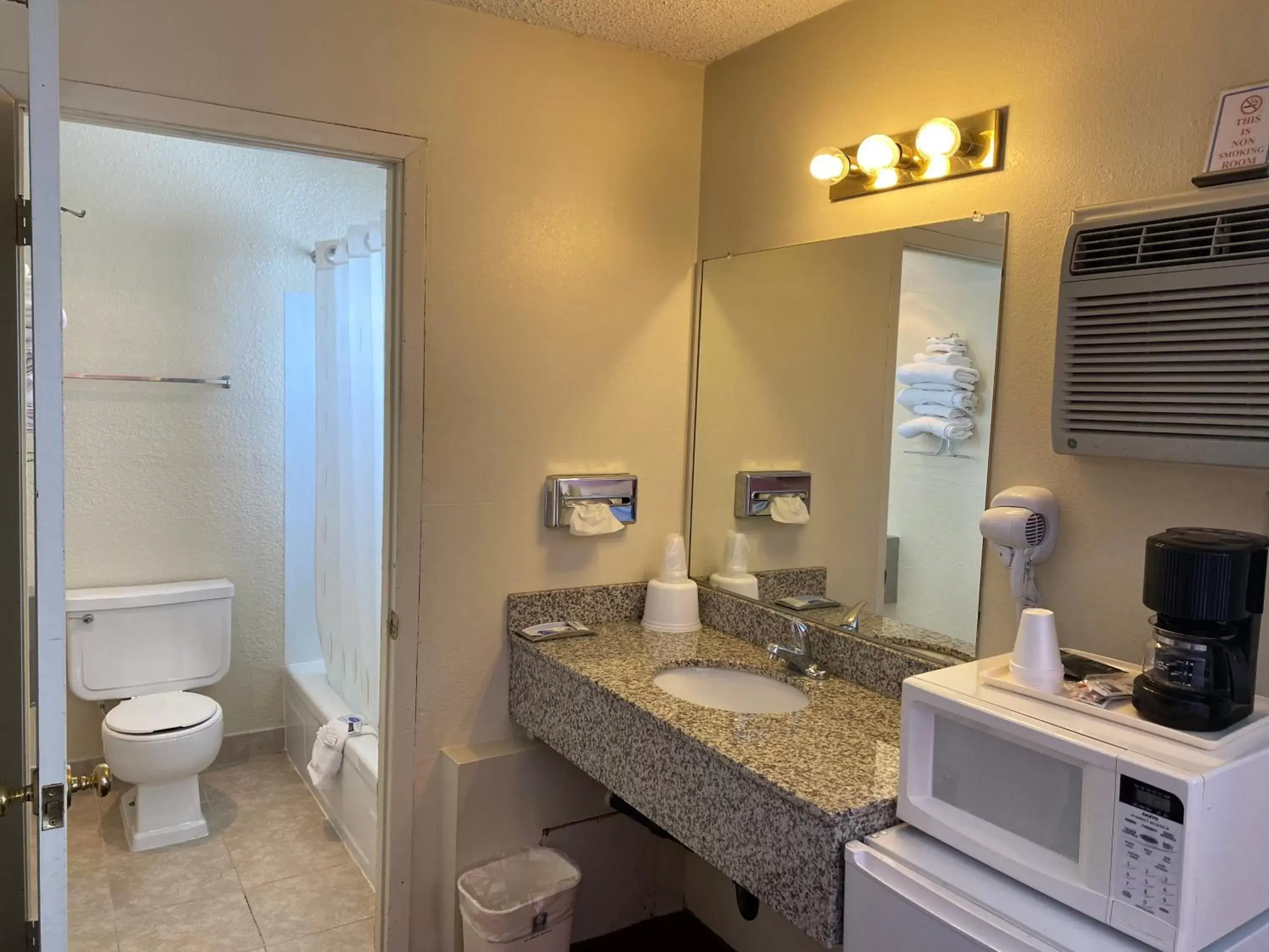 Bathroom in Budget Inn Las Vegas New Mexico