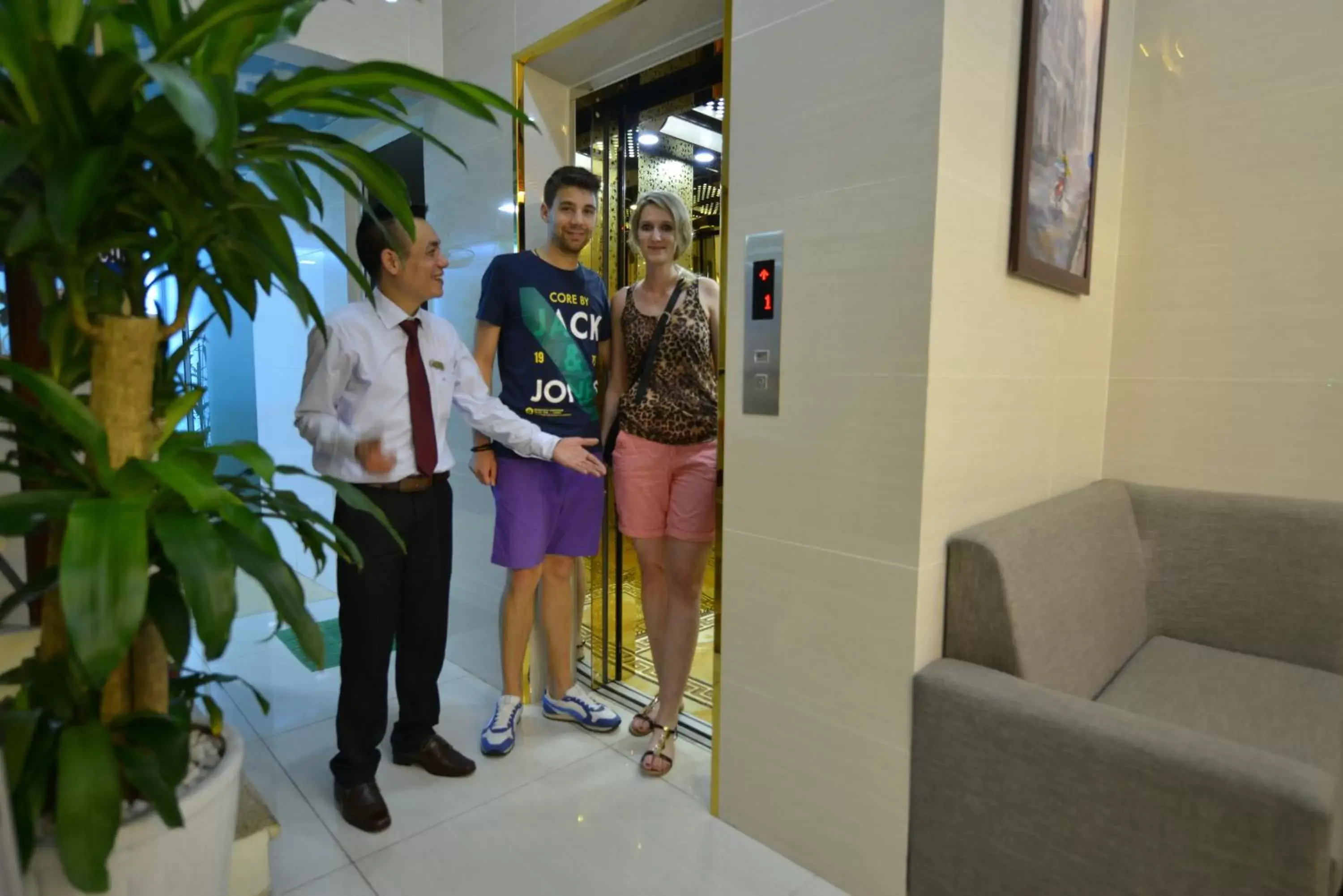 Lobby or reception in Blue Hanoi Inn Hotel