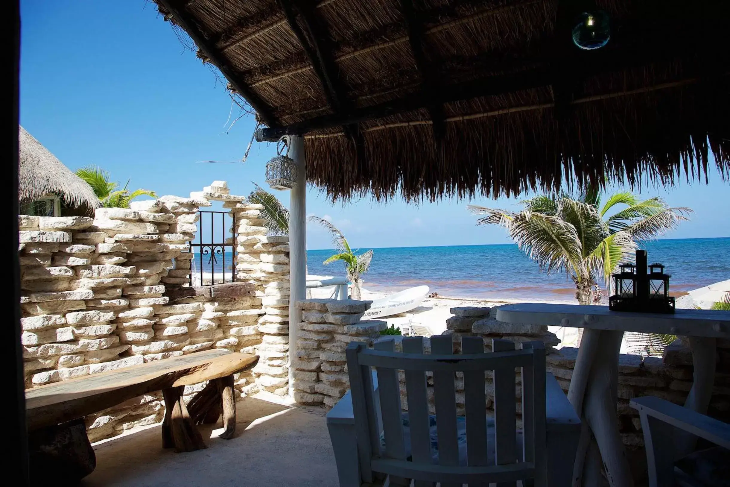 Seating area, Patio/Outdoor Area in Punta Piedra Beach Posada