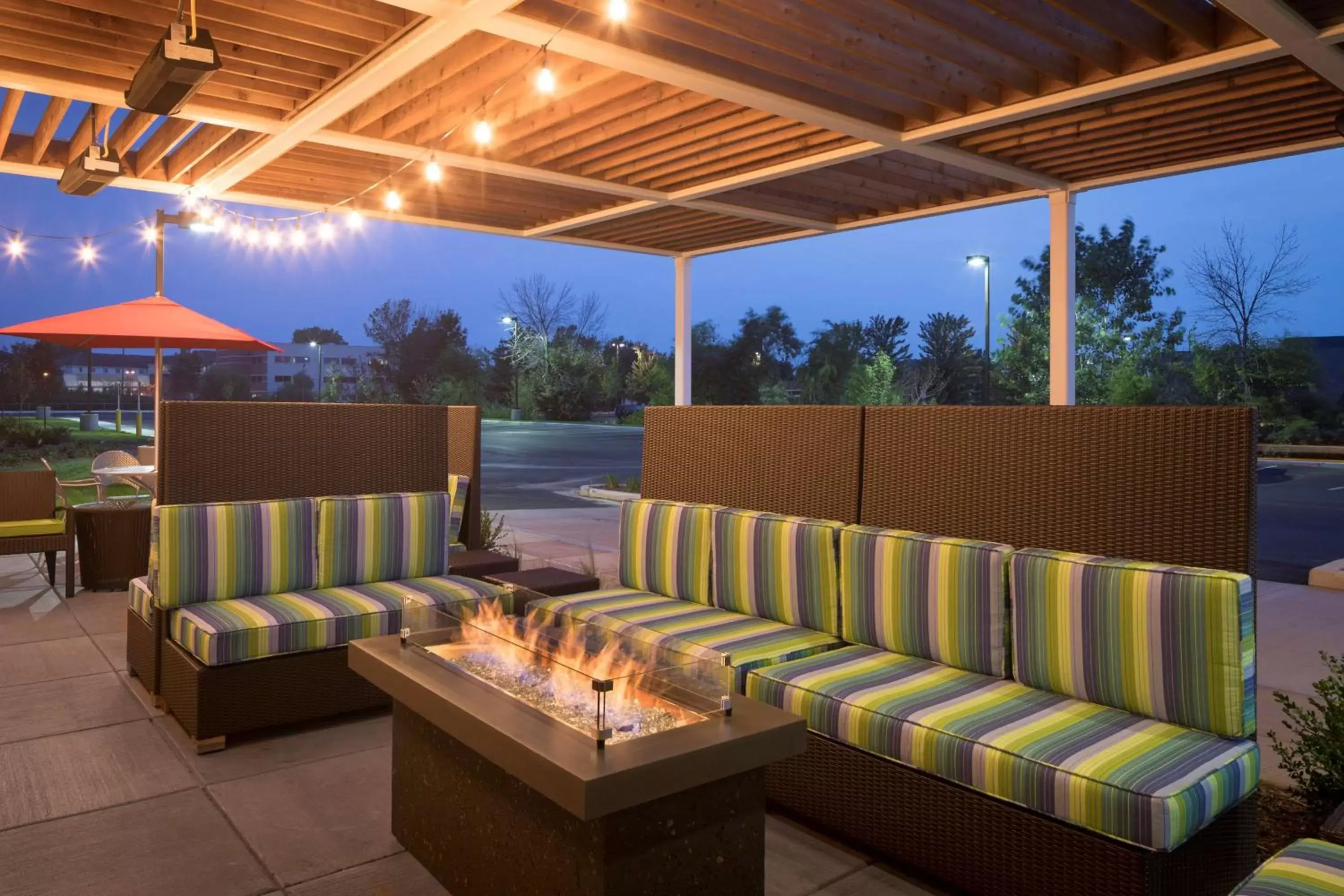 Patio in Home2 Suites By Hilton Mishawaka South Bend