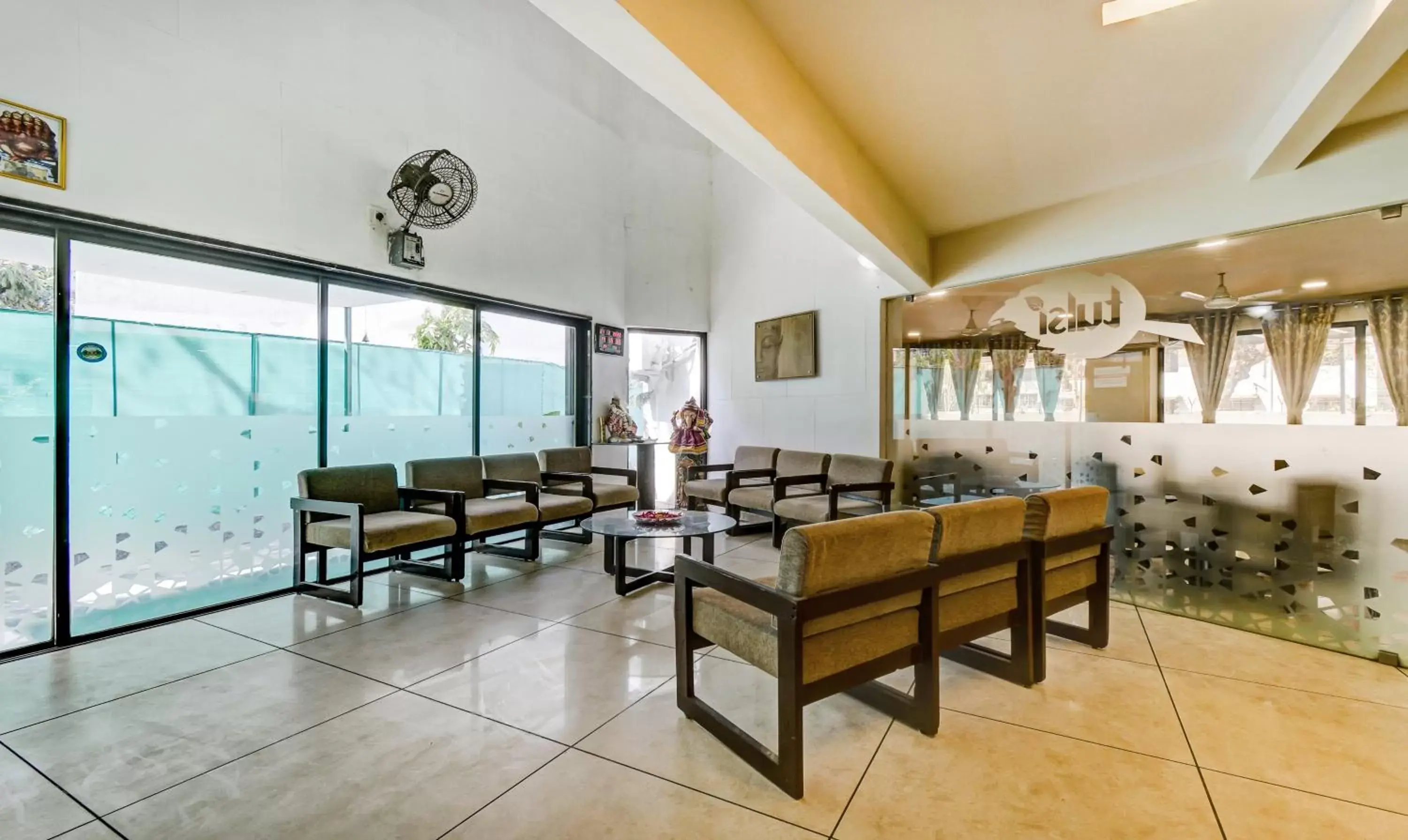 Seating area in Hotel Tulsi Seating area in Hotel Tulsi